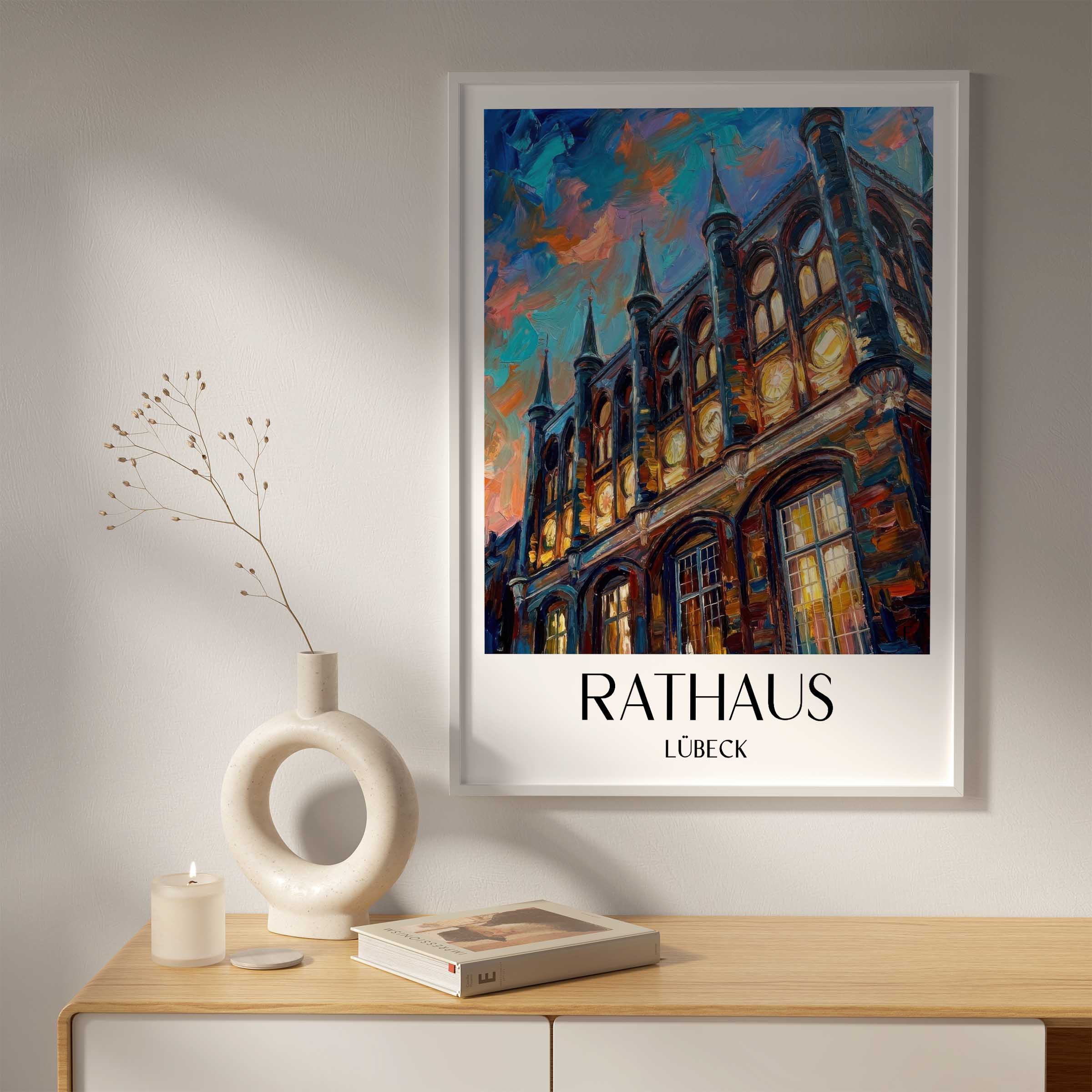 rathaus-lübeck-deutschland-poster-oil-painting-oelgemaelde