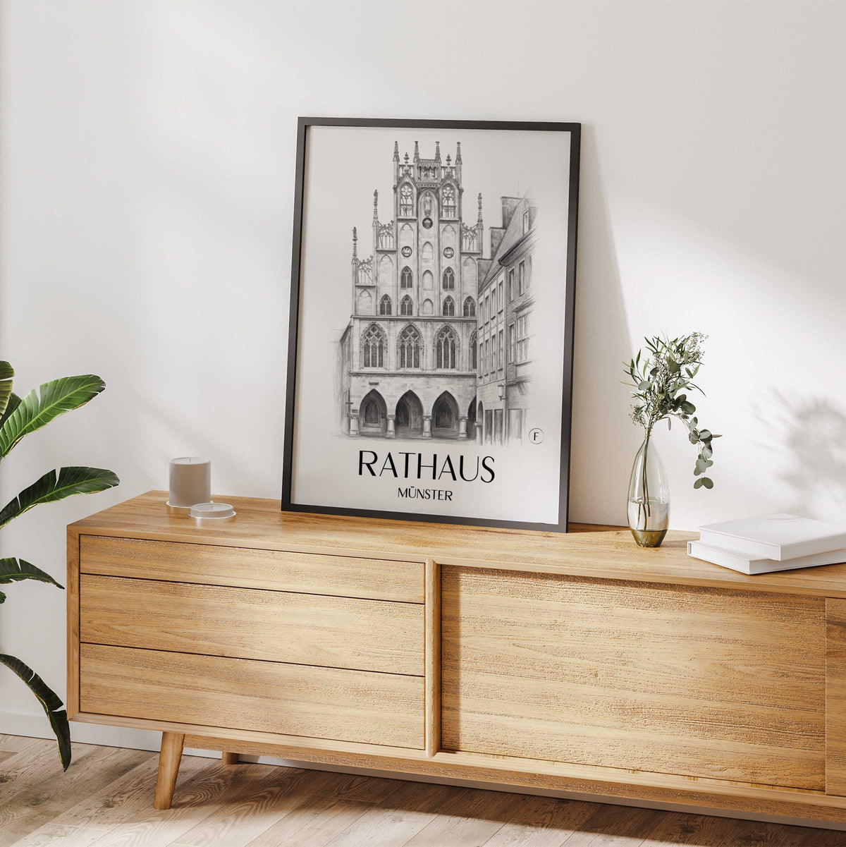 rathaus-münster-deutschland-poster-bleistift-zeichnung-drawing