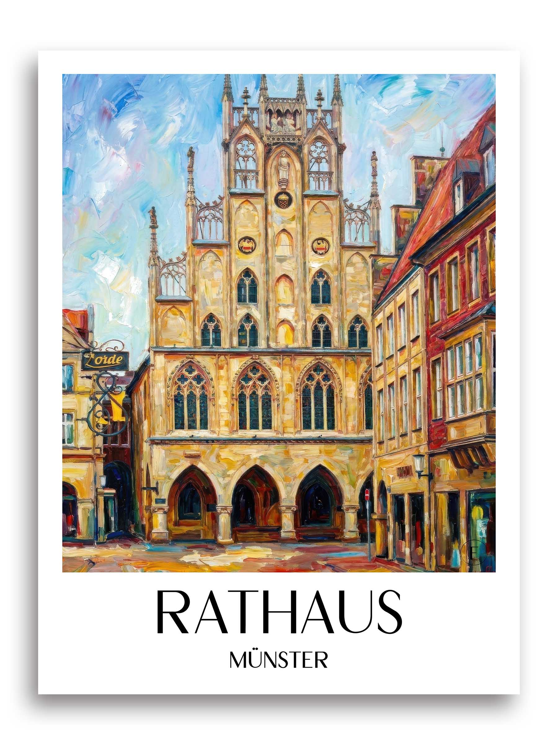 rathaus-münster-deutschland-poster-oil-painting-oelgemaelde