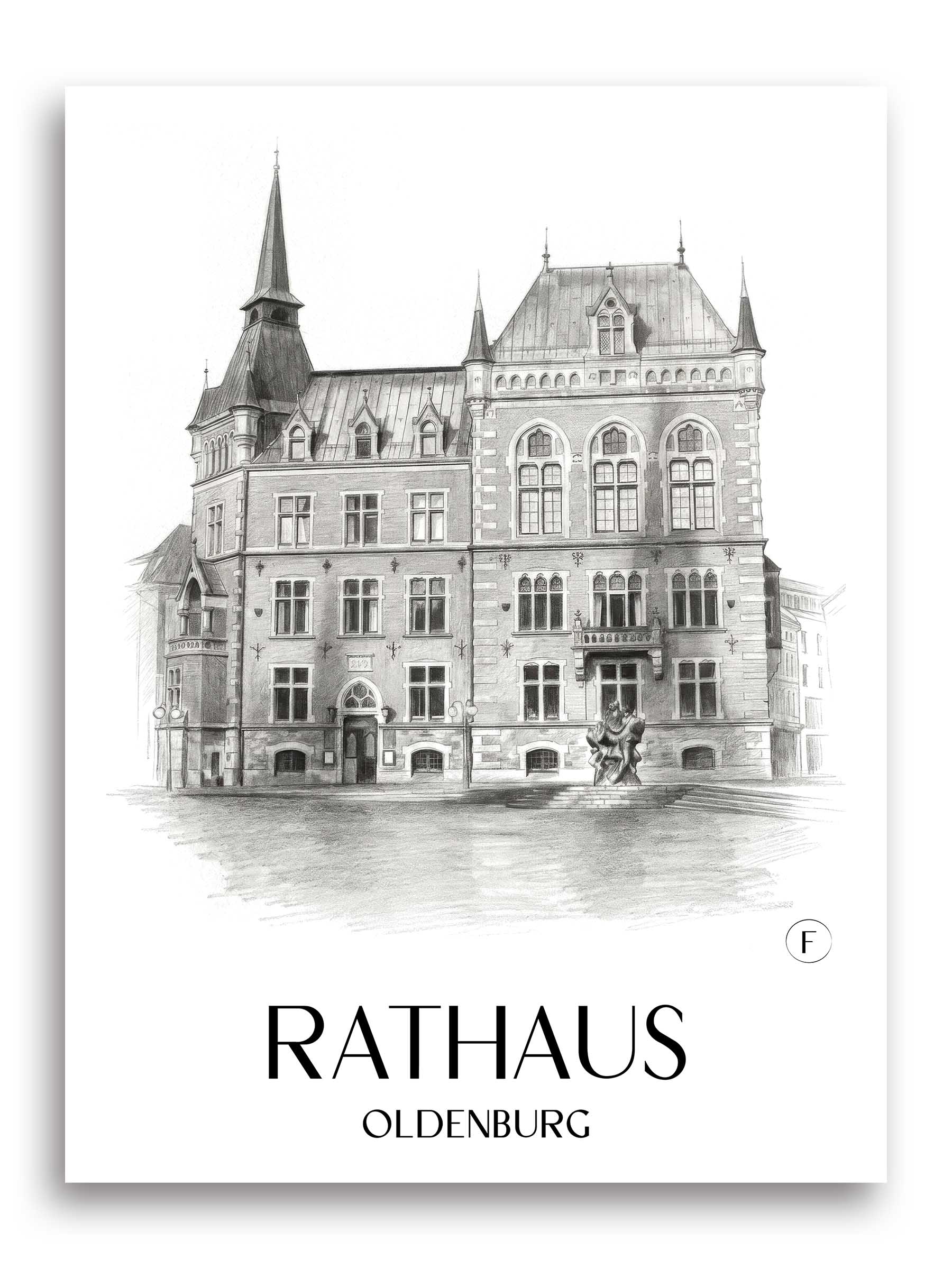 rathaus-oldenburg-deutschland-poster-bleistift-zeichnung-drawing