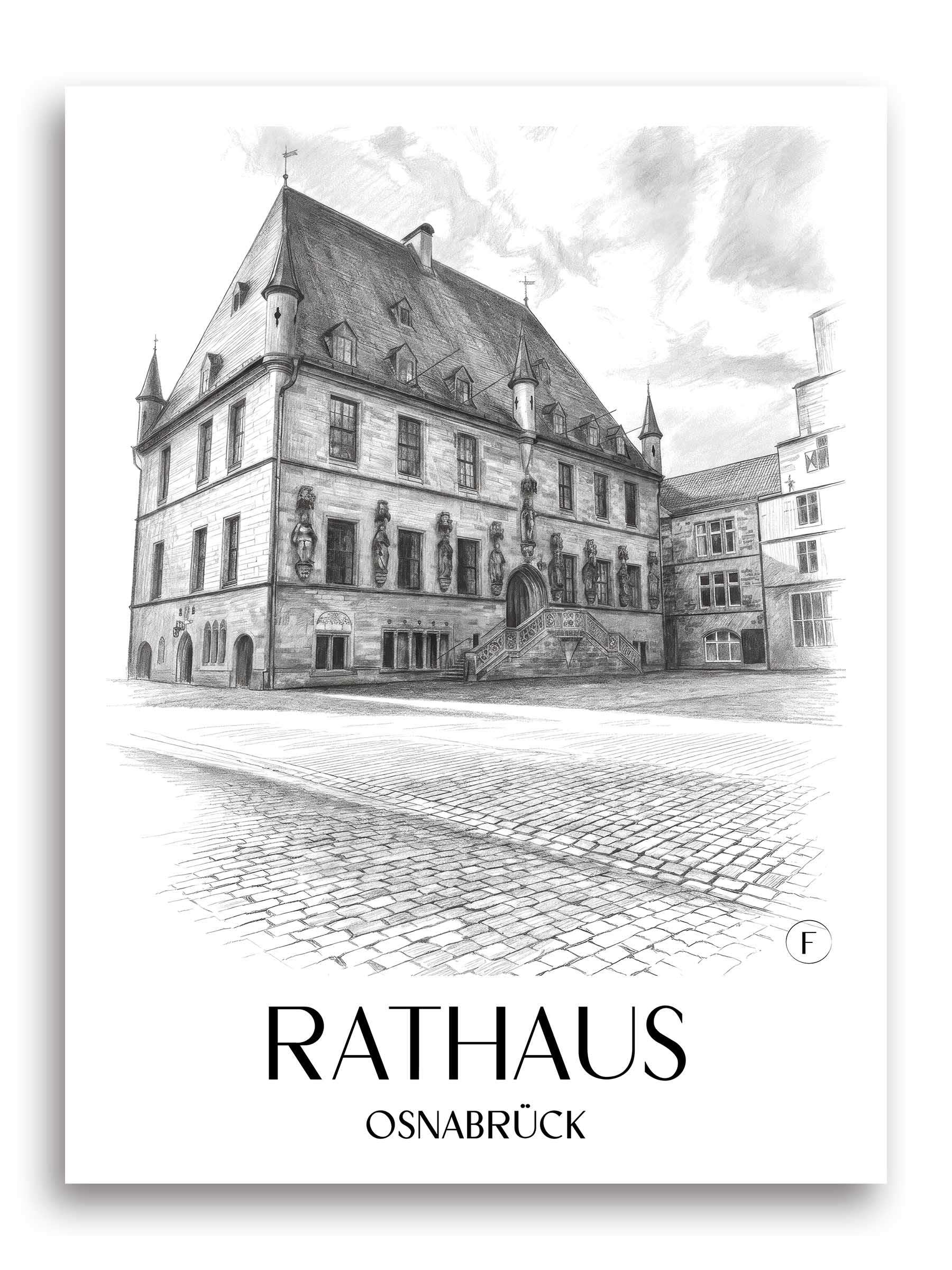 rathaus-osnabrück-deutschland-poster-bleistift-zeichnung-drawing