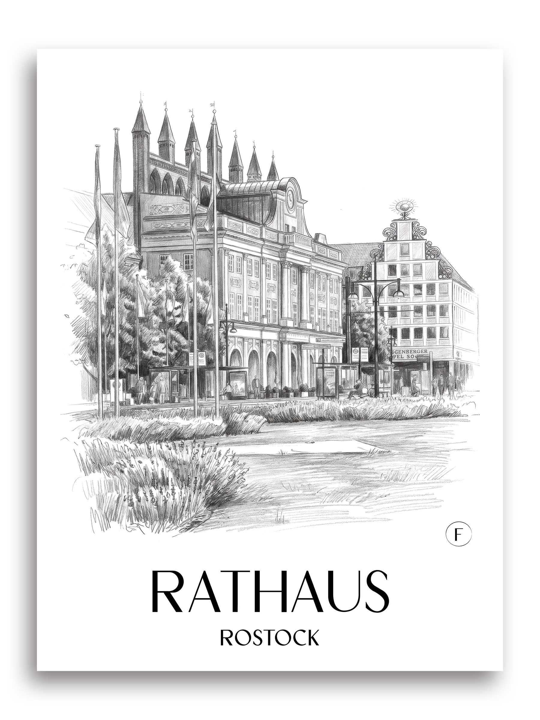 rathaus-rostock-deutschland-poster-bleistift-zeichnung-drawing