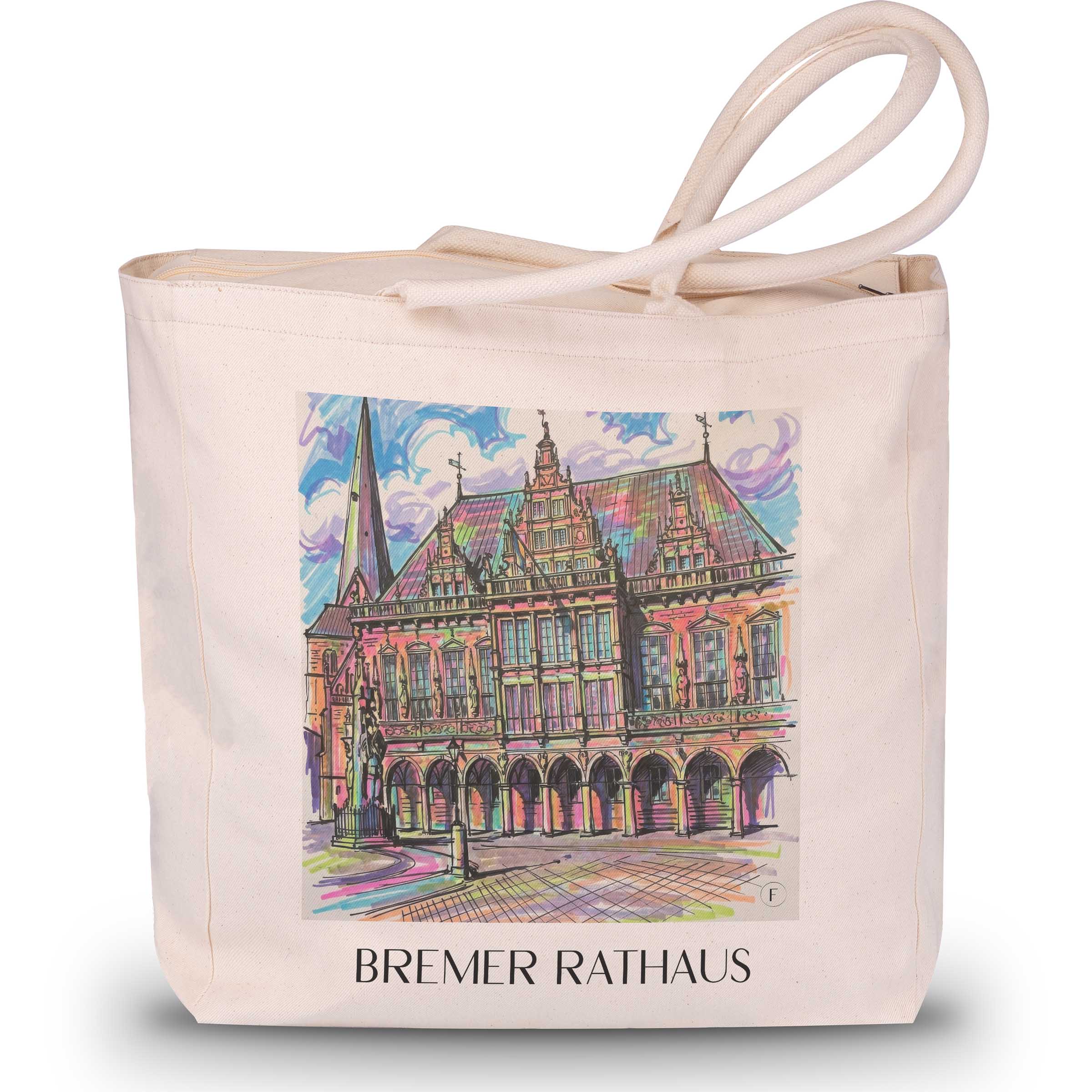 rathaus-bremen-deutschland-einkaufstasche-graffiti
