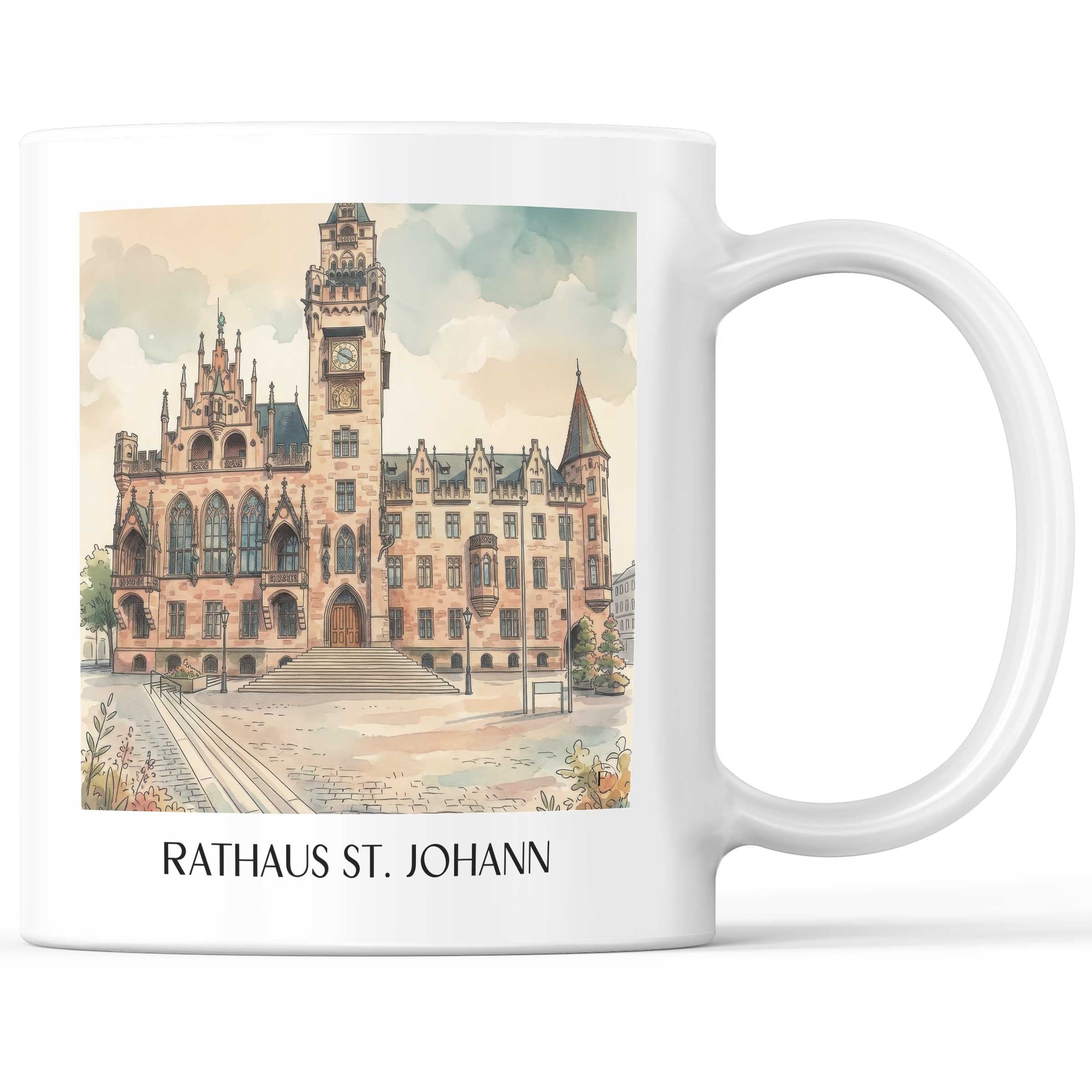 rathaus-st.-johann-saarbrücken-deutschland-kaffeebecher-aquarell