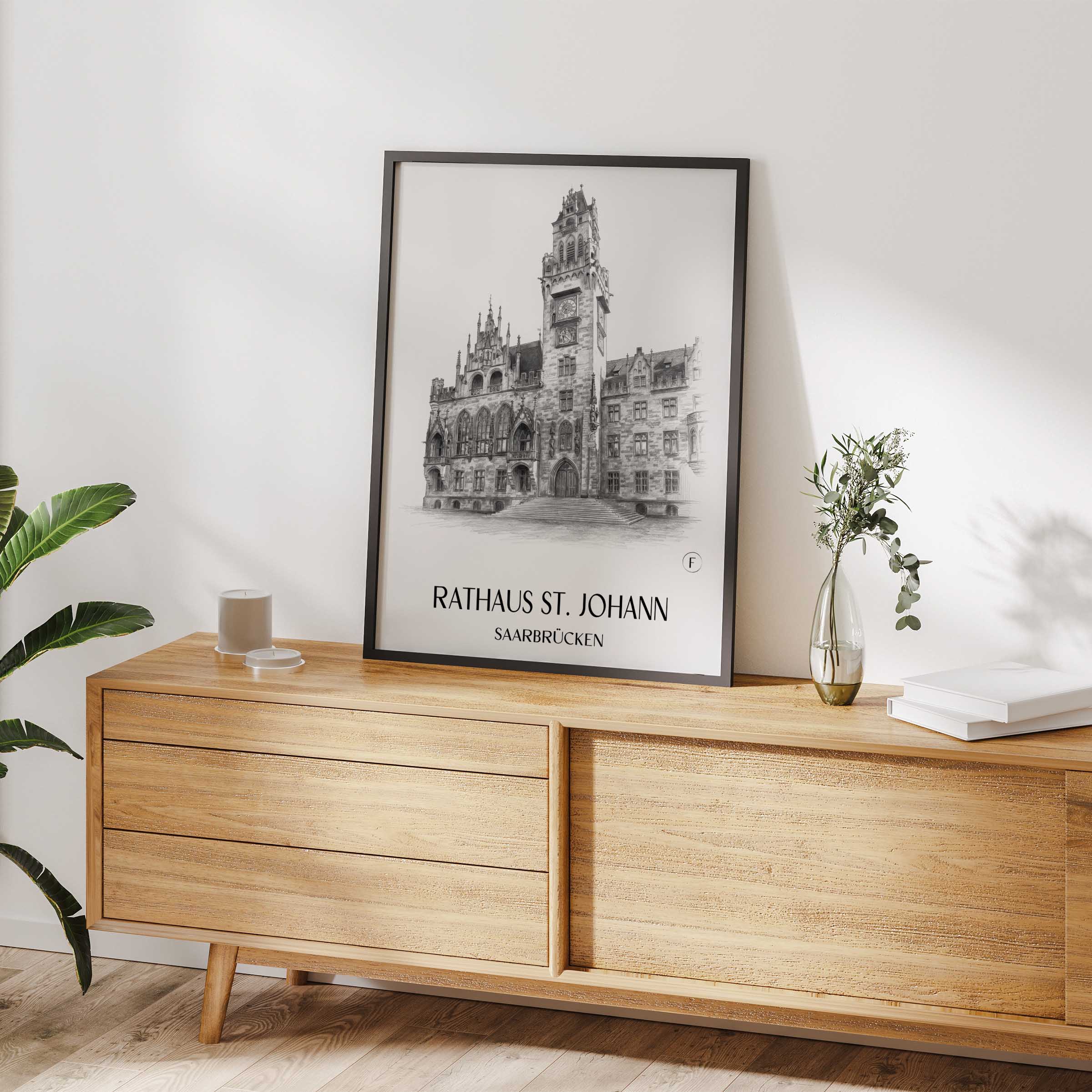 rathaus-st.-johann-saarbrücken-deutschland-poster-bleistift-zeichnung-drawing