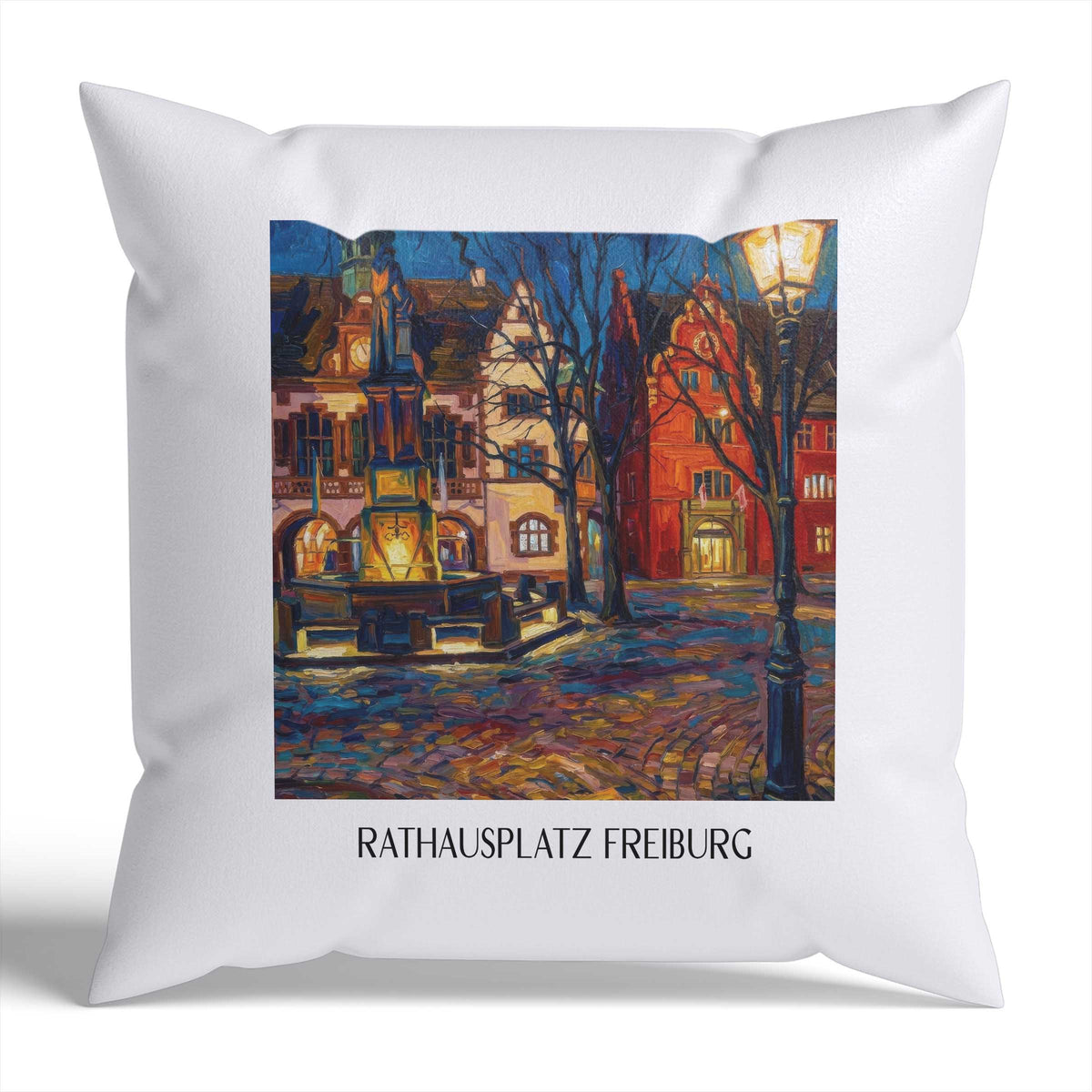 rathausplatz-freiburg-deutschland-kissenbezug-oil-painting-oelgemaelde