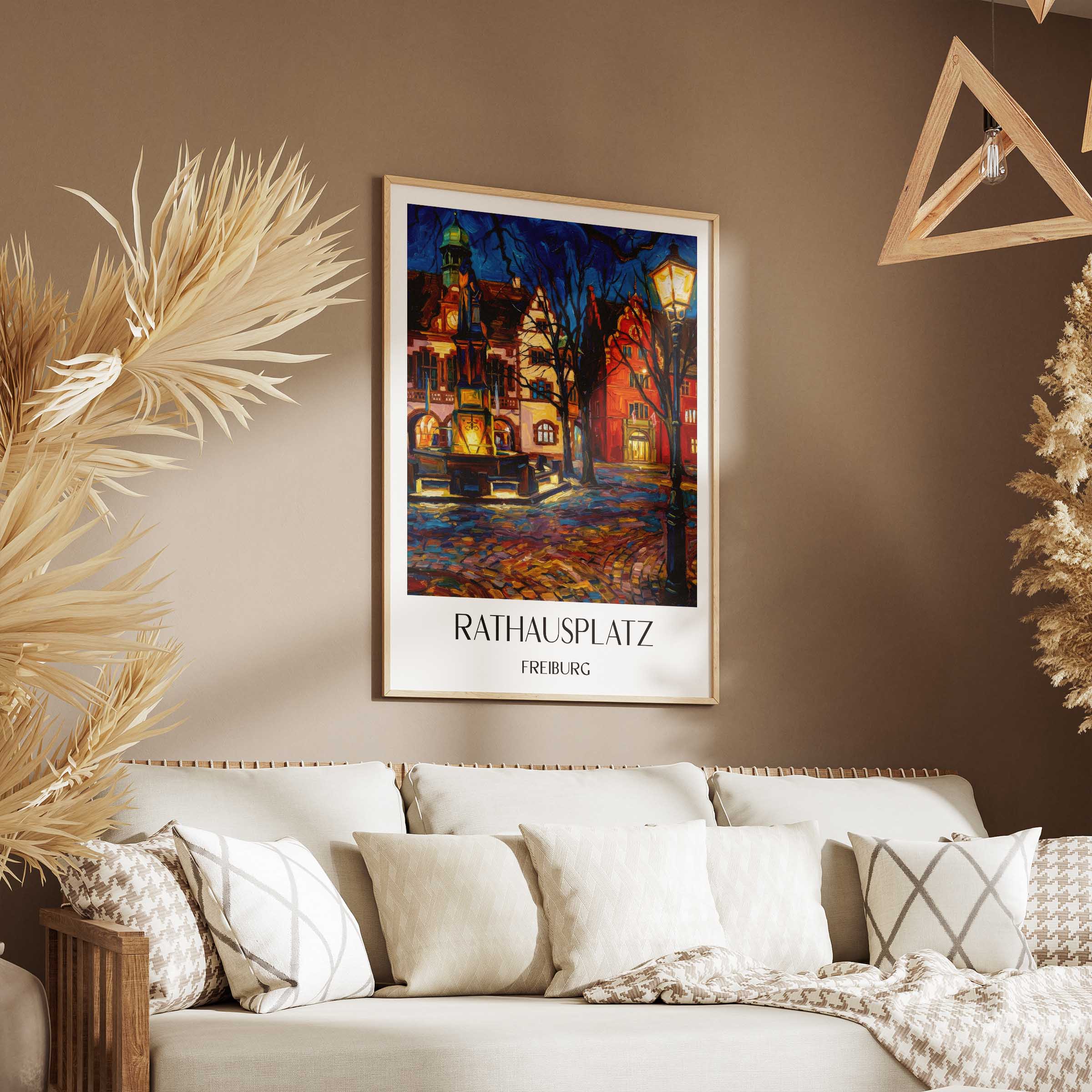rathausplatz-freiburg-deutschland-poster-oil-painting-oelgemaelde