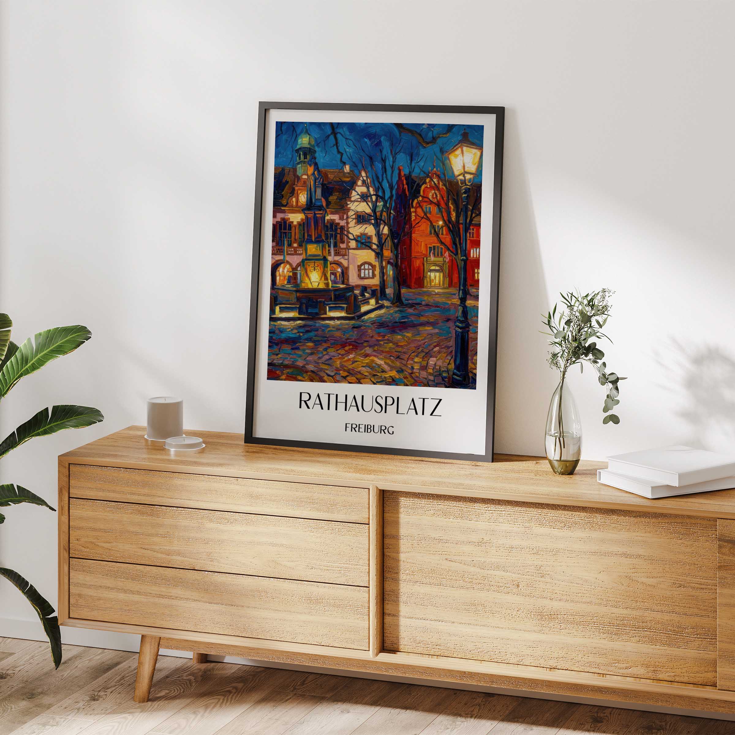 rathausplatz-freiburg-deutschland-poster-oil-painting-oelgemaelde