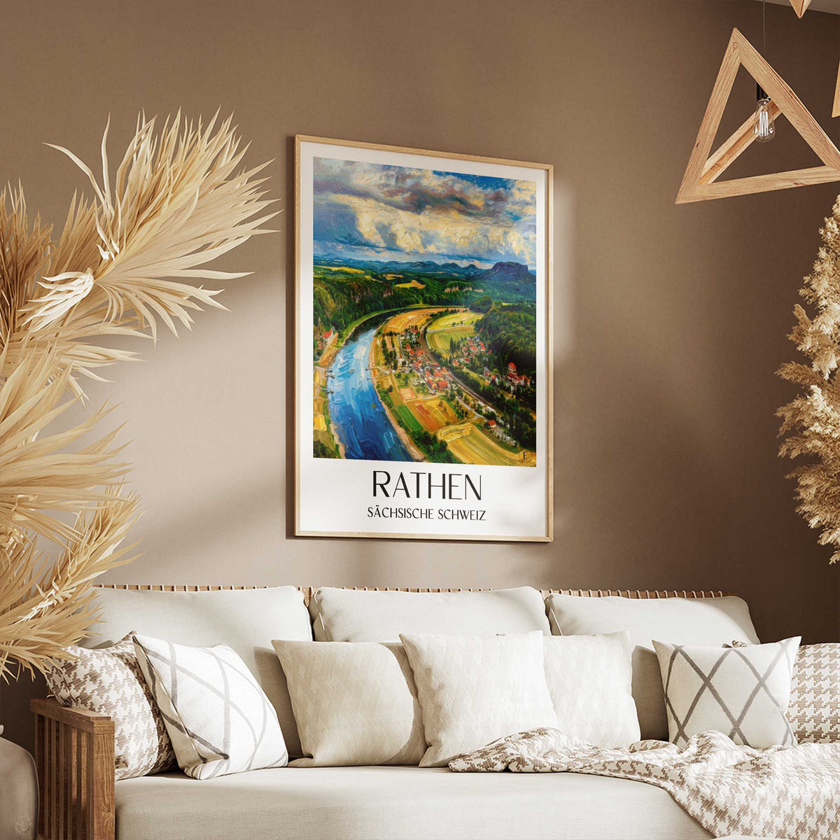 rathen-sächsische-schweiz-deutschland-poster-oil-painting-oelgemaelde