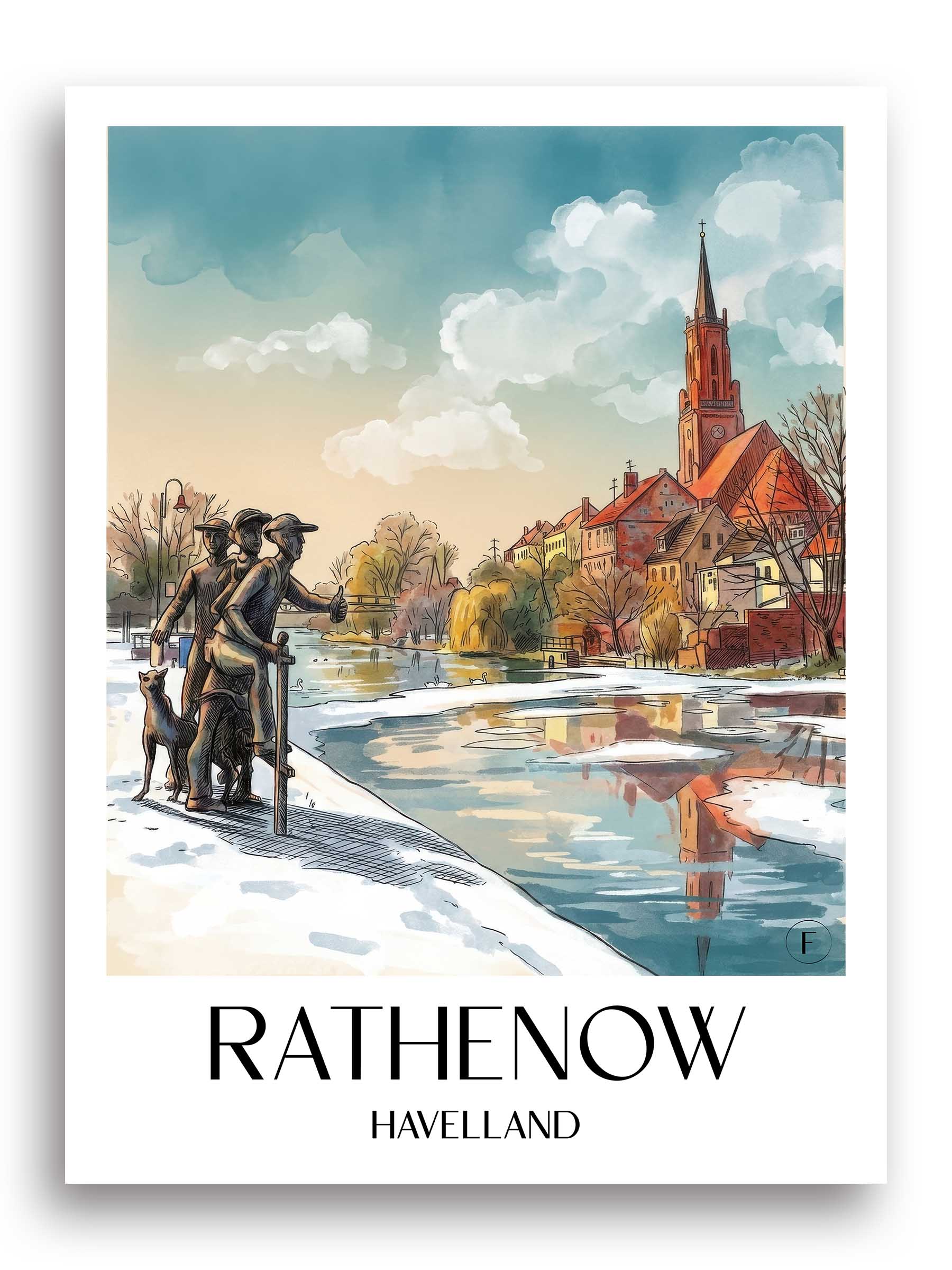 rathenow-havelland-deutschland-poster-aquarell