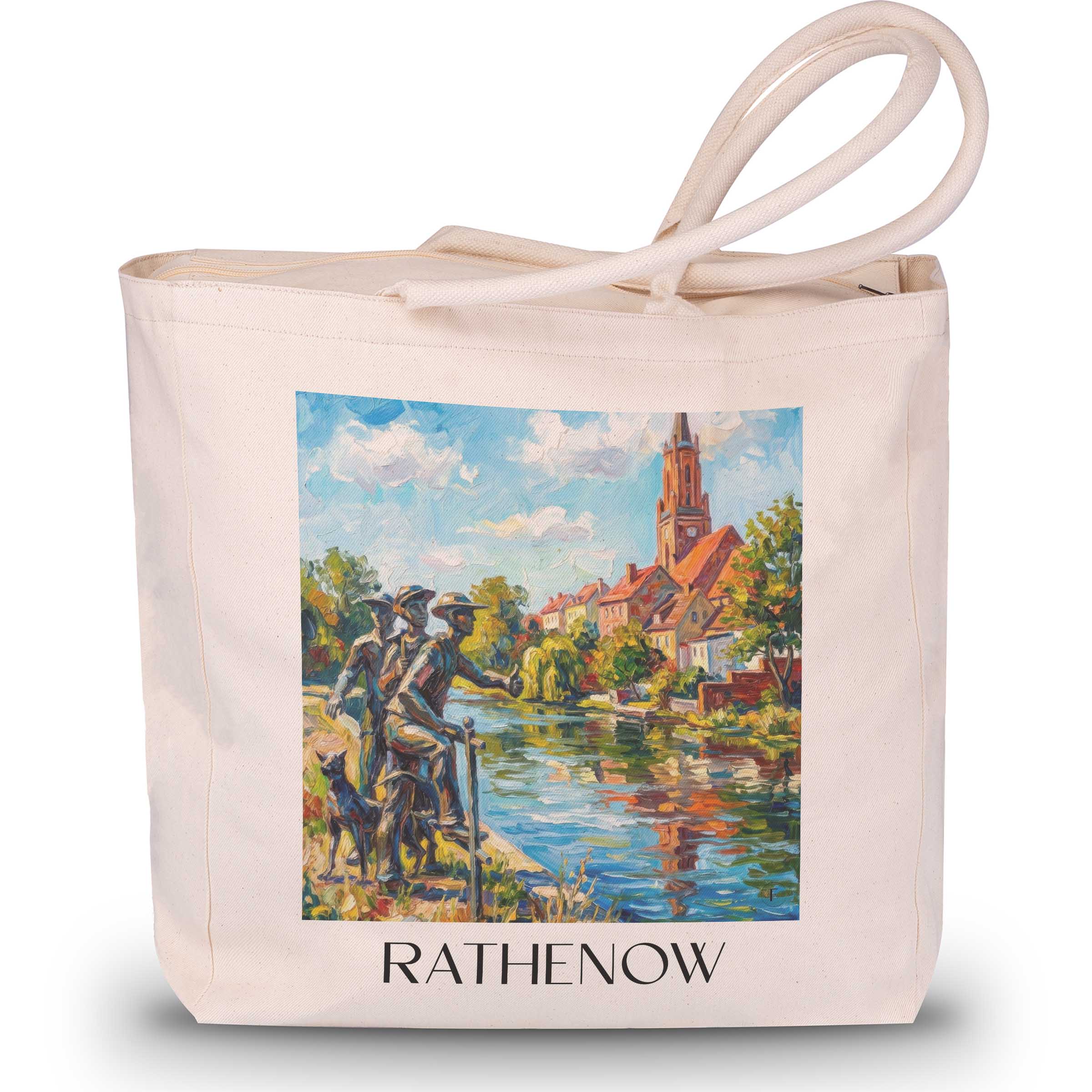 rathenow-havelland-deutschland-einkaufstasche-oil-painting-oelgemaelde