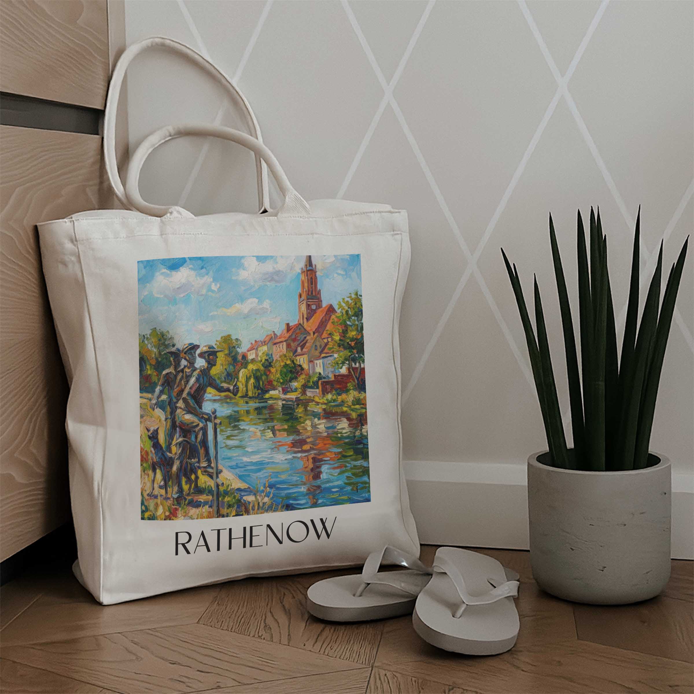 rathenow-havelland-deutschland-einkaufstasche-oil-painting-oelgemaelde