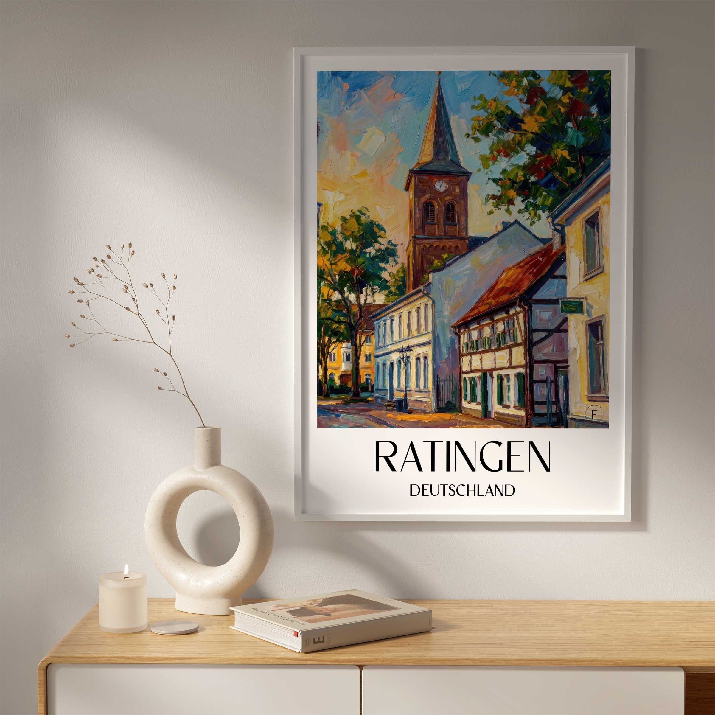 ratingen-deutschland-poster-oil-painting-oelgemaelde