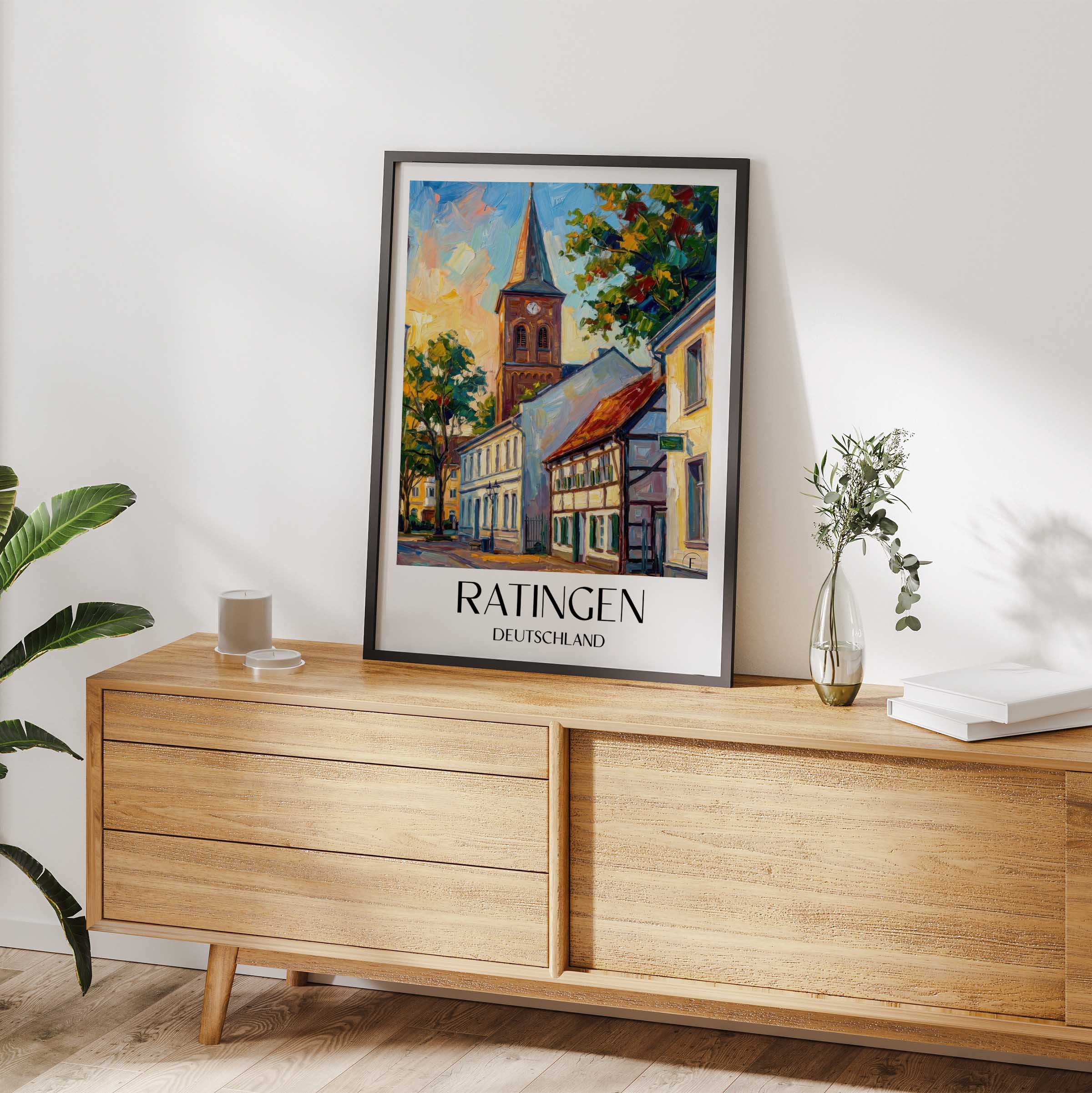 ratingen-deutschland-poster-oil-painting-oelgemaelde