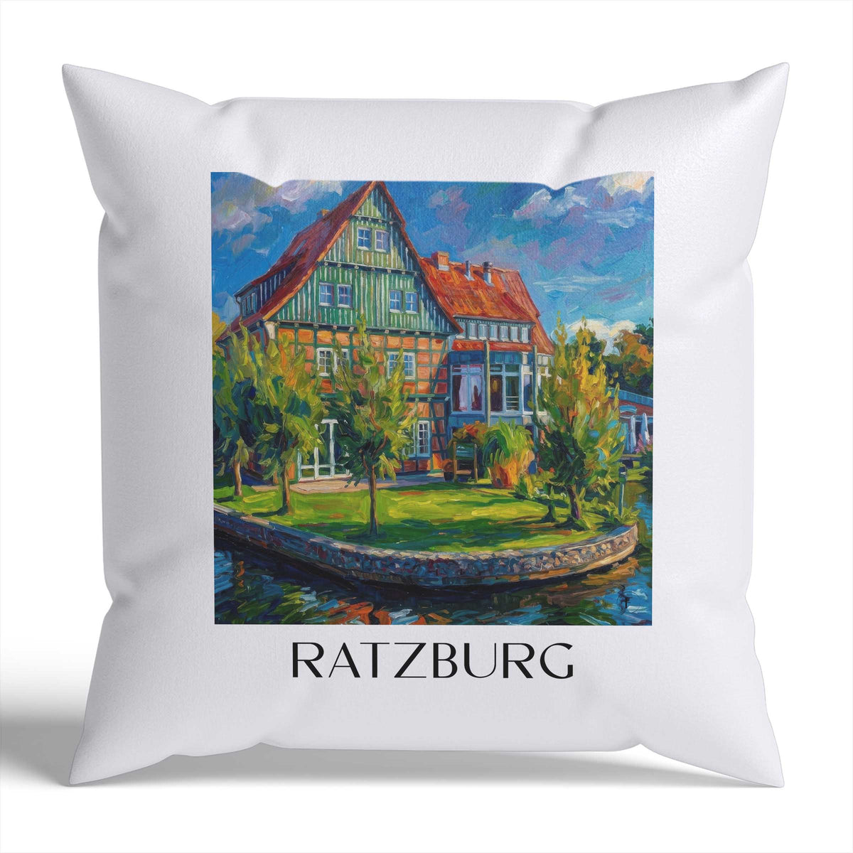 ratzburg-schleswig-holstein-deutschland-kissenbezug-oil-painting-oelgemaelde