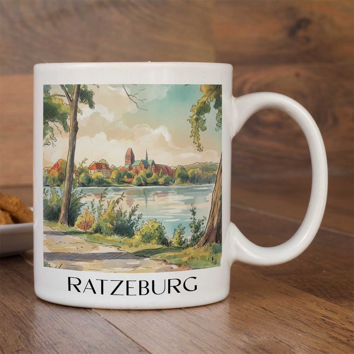 ratzeburg-schleswig-holstein-deutschland-kaffeebecher-aquarell