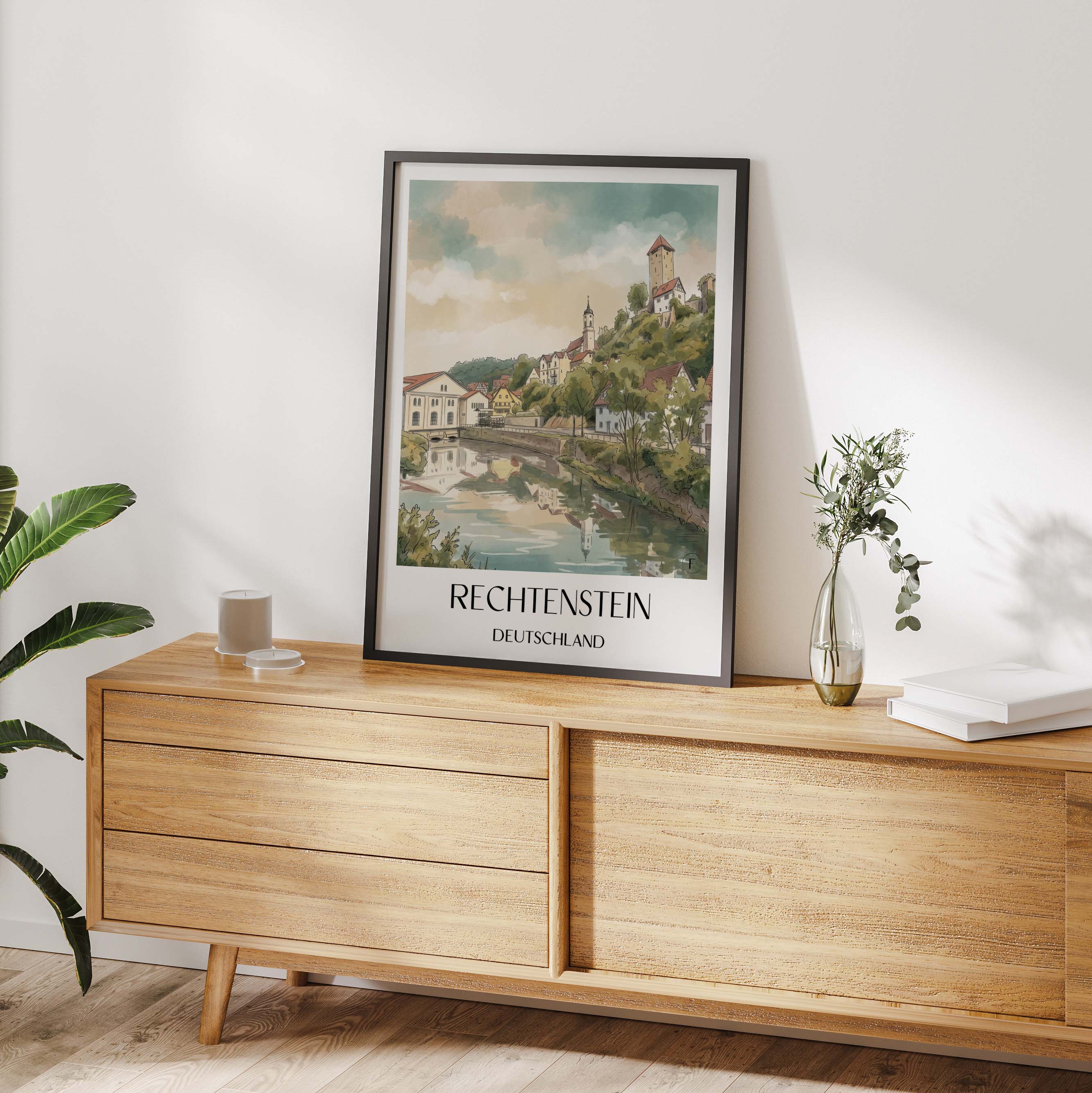 rechtenstein-deutschland-poster-aquarell