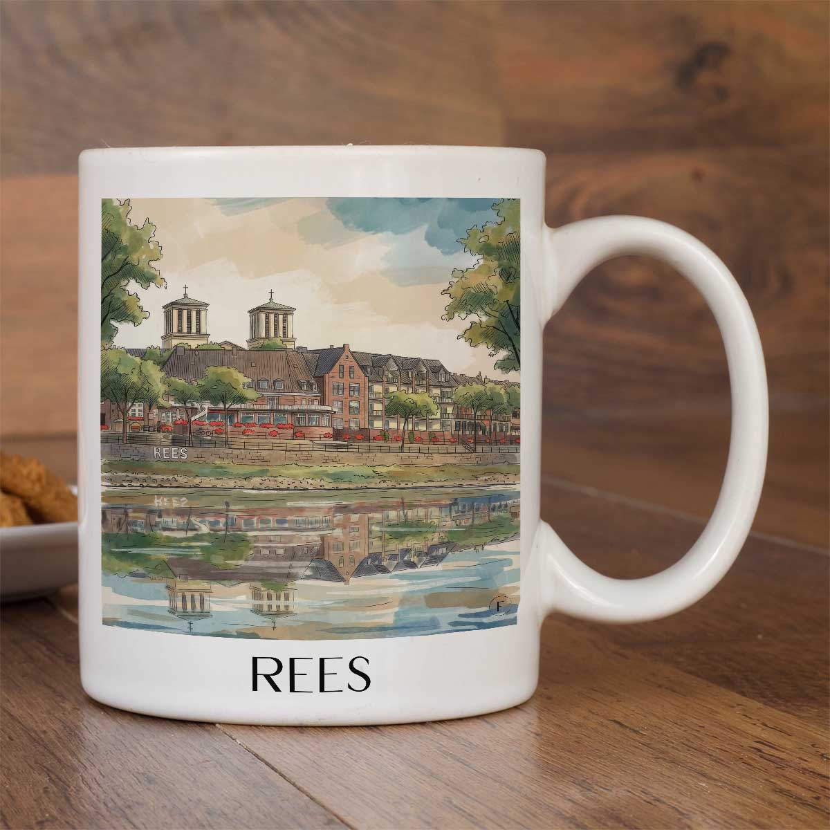 rees-niederrhein-deutschland-kaffeebecher-aquarell