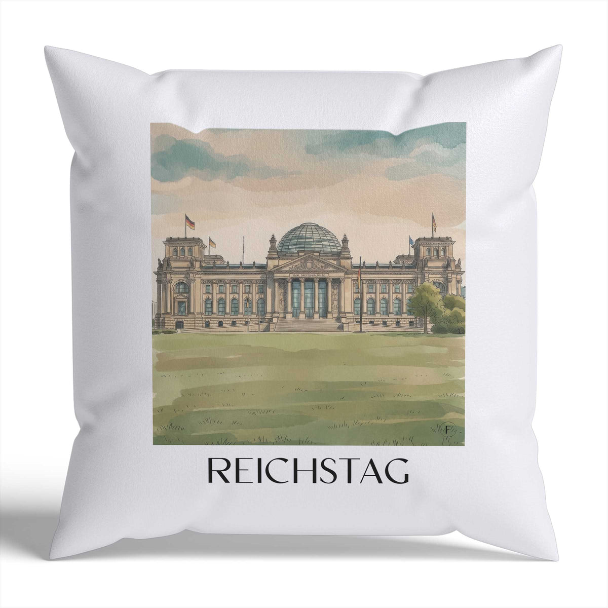 reichstag-berlin-deutschland-kissenbezug-aquarell