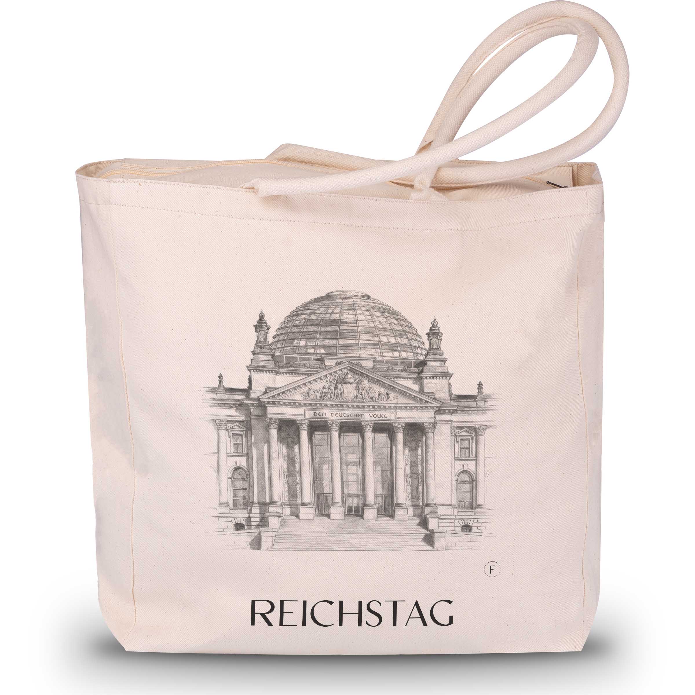 reichstag-berlin-deutschland-einkaufstasche-bleistift-zeichnung-drawing