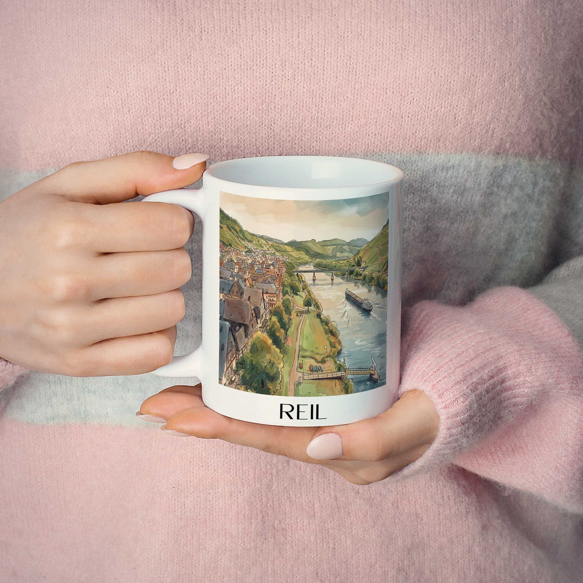 reil-moseltal-deutschland-kaffeebecher-aquarell