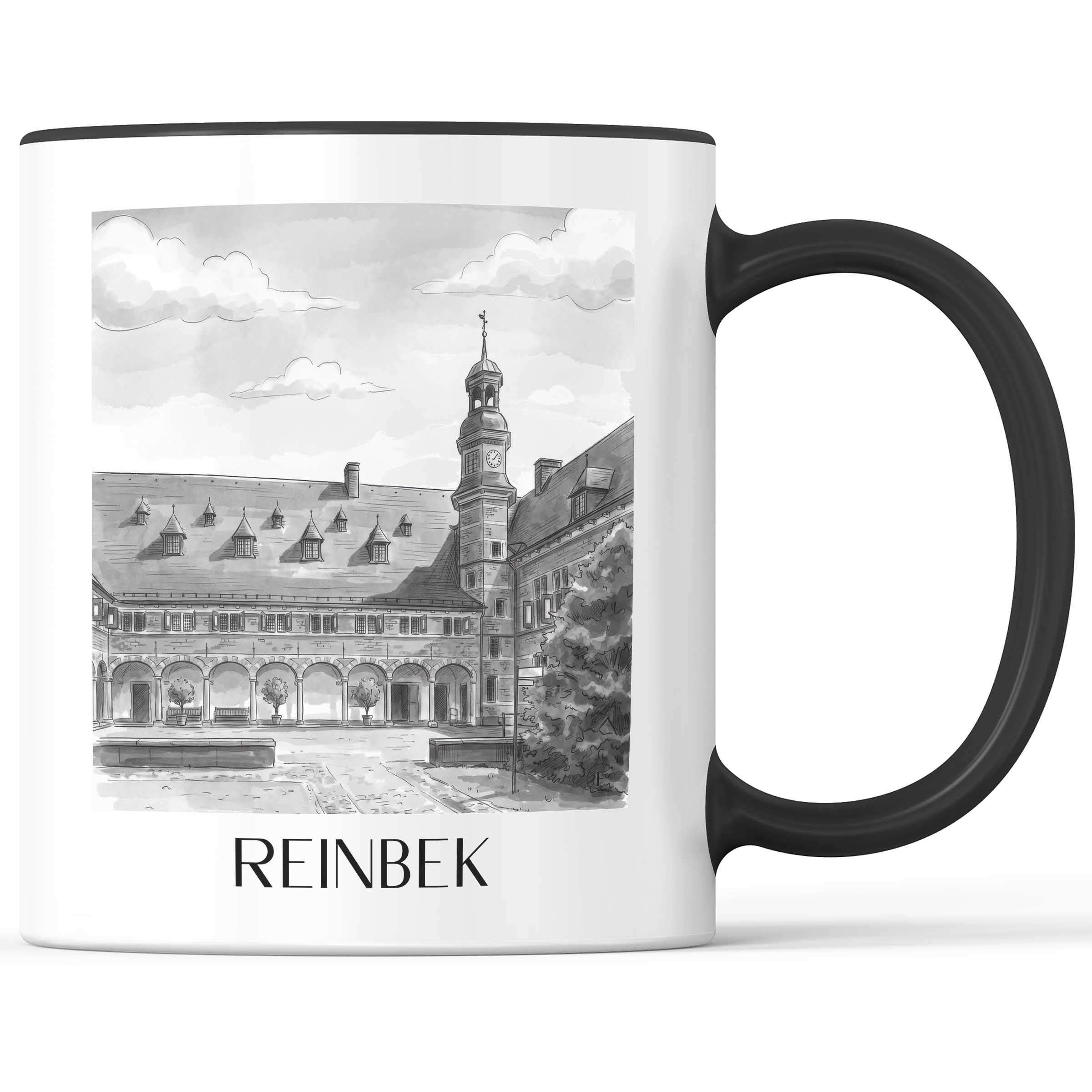 reinbek-schleswig-holstein-deutschland-kaffeebecher-aquarell-schwarz-weiss