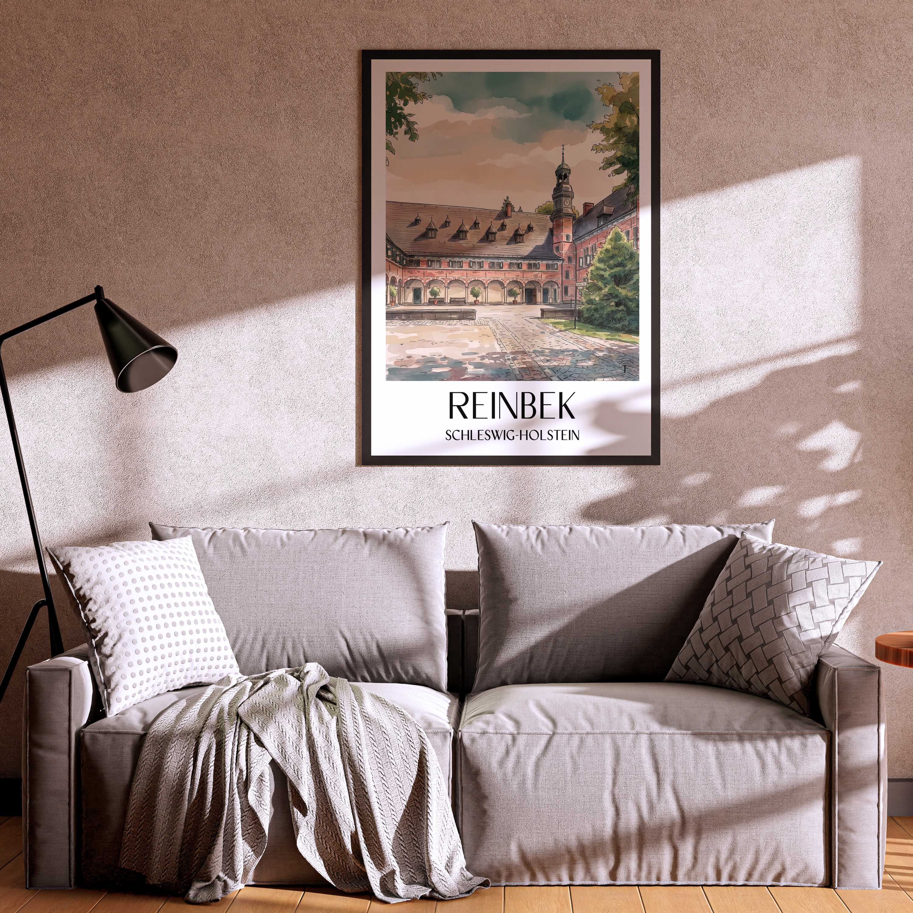 reinbek-schleswig-holstein-deutschland-poster-aquarell