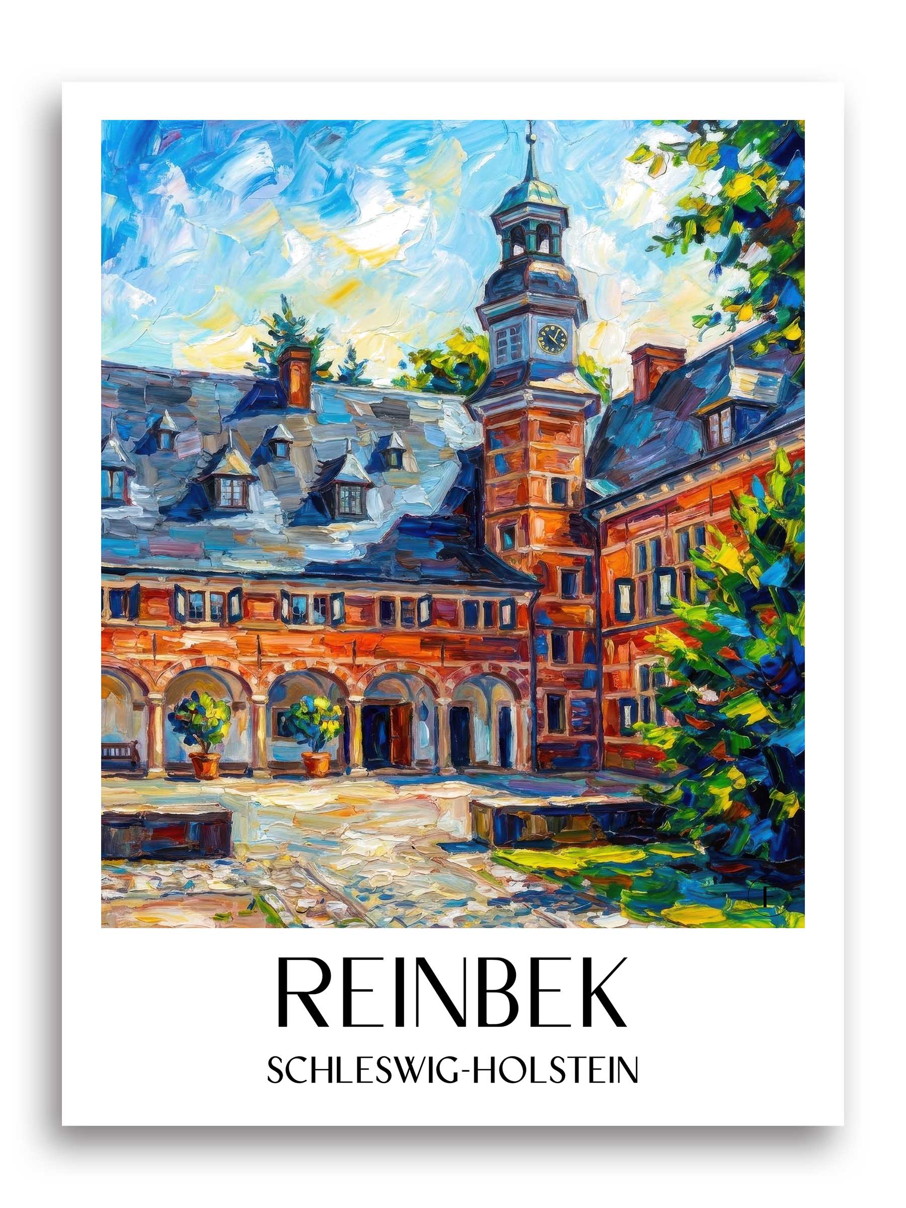reinbek-schleswig-holstein-deutschland-poster-oil-painting-oelgemaelde