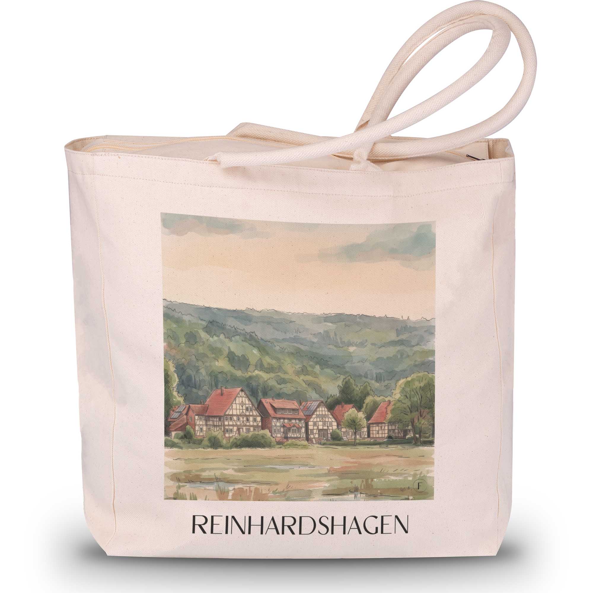 reinhardshagen-hessen-deutschland-einkaufstasche-aquarell