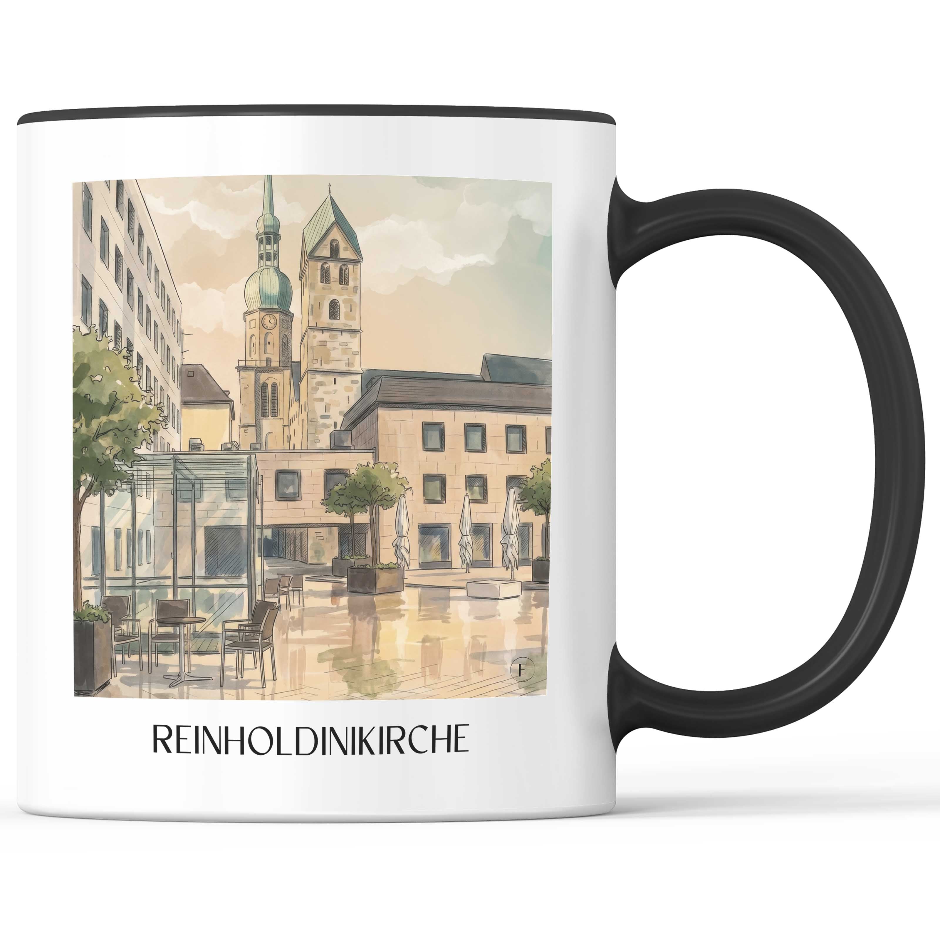 reinholdinikirche-dortmund-deutschland-kaffeebecher-aquarell