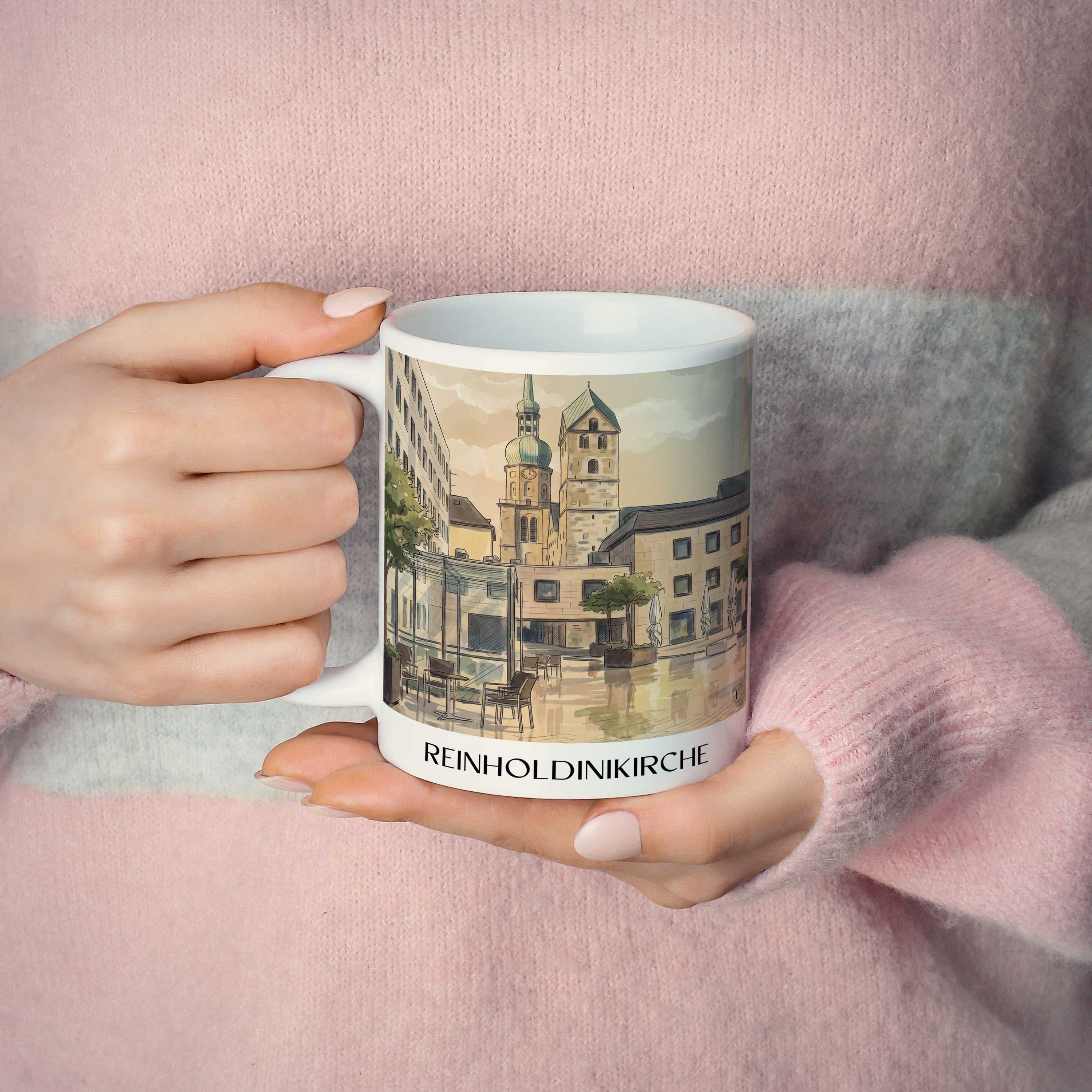 reinholdinikirche-dortmund-deutschland-kaffeebecher-aquarell