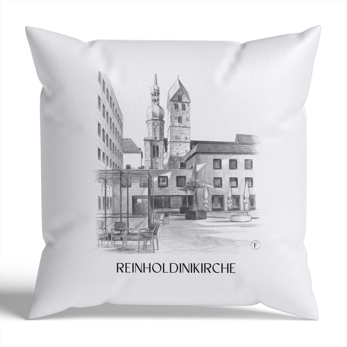 reinholdinikirche-dortmund-deutschland-kissenbezug-bleistift-zeichnung-drawing