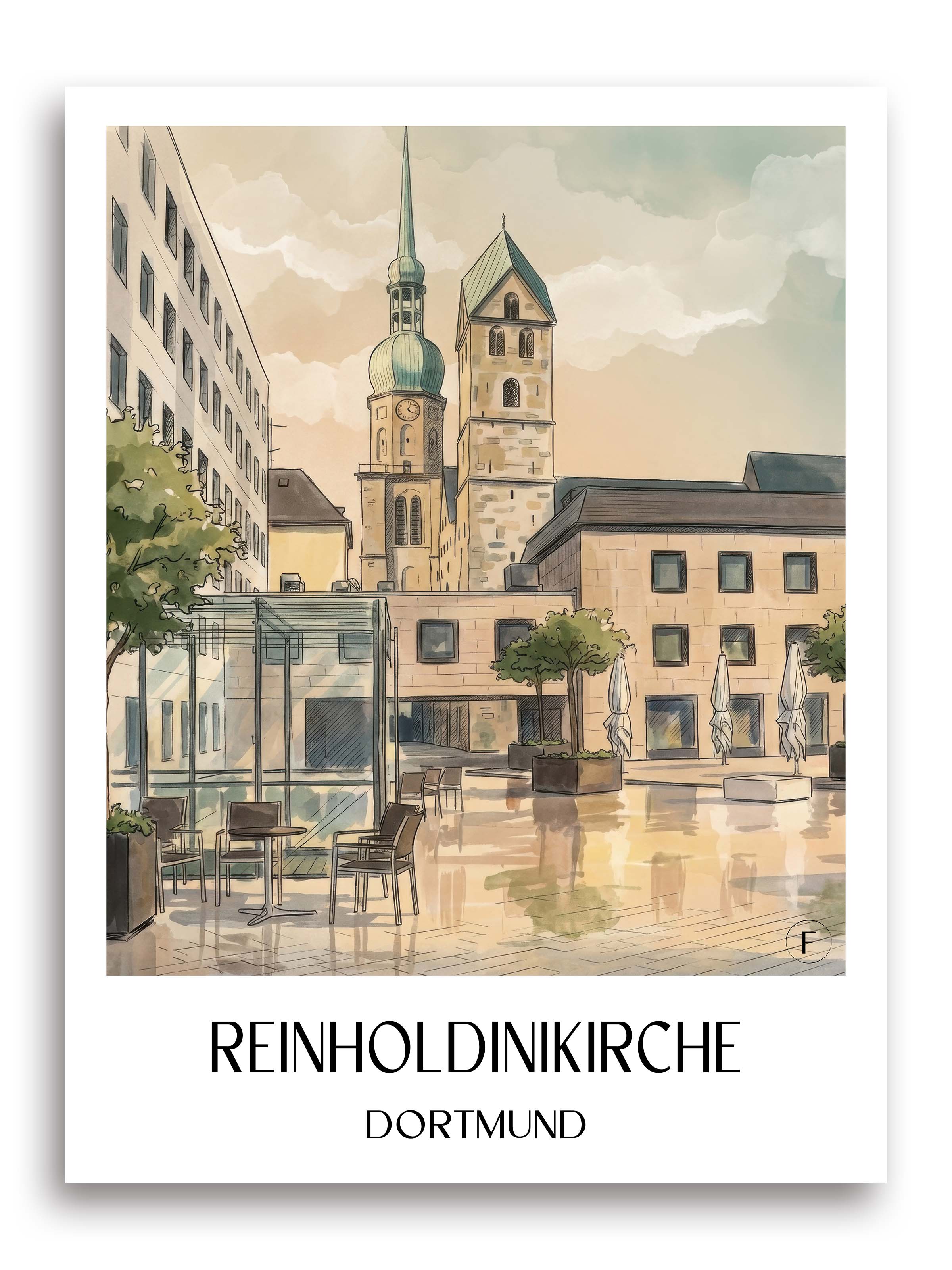 reinholdinikirche-dortmund-deutschland-poster-aquarell