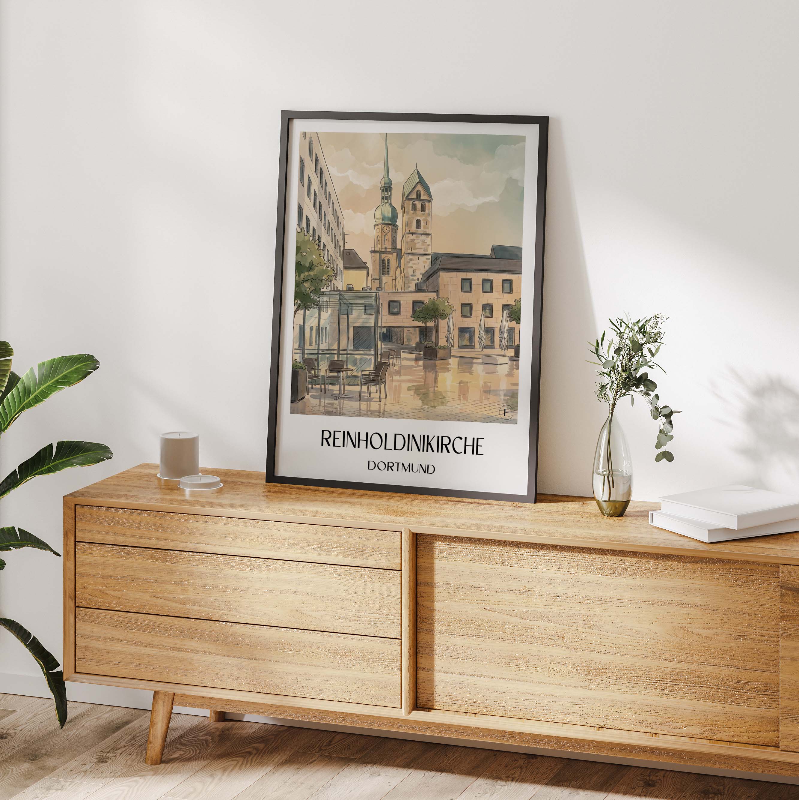 reinholdinikirche-dortmund-deutschland-poster-aquarell