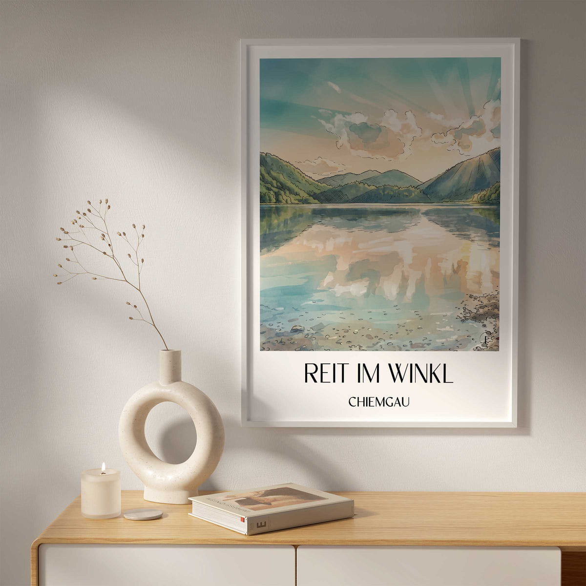 reit-im-winkl-chiemgau-deutschland-poster-aquarell