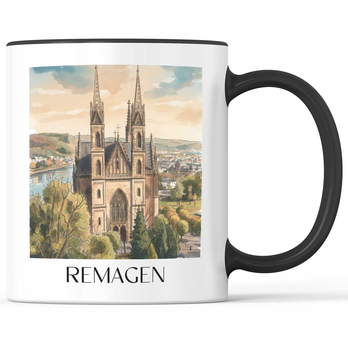 remagen-mittelrhein-deutschland-kaffeebecher-aquarell