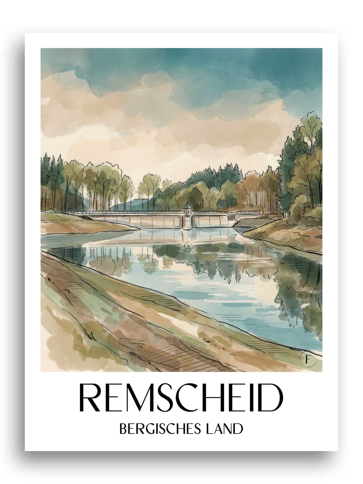 remscheid-bergisches-land-deutschland-poster-aquarell