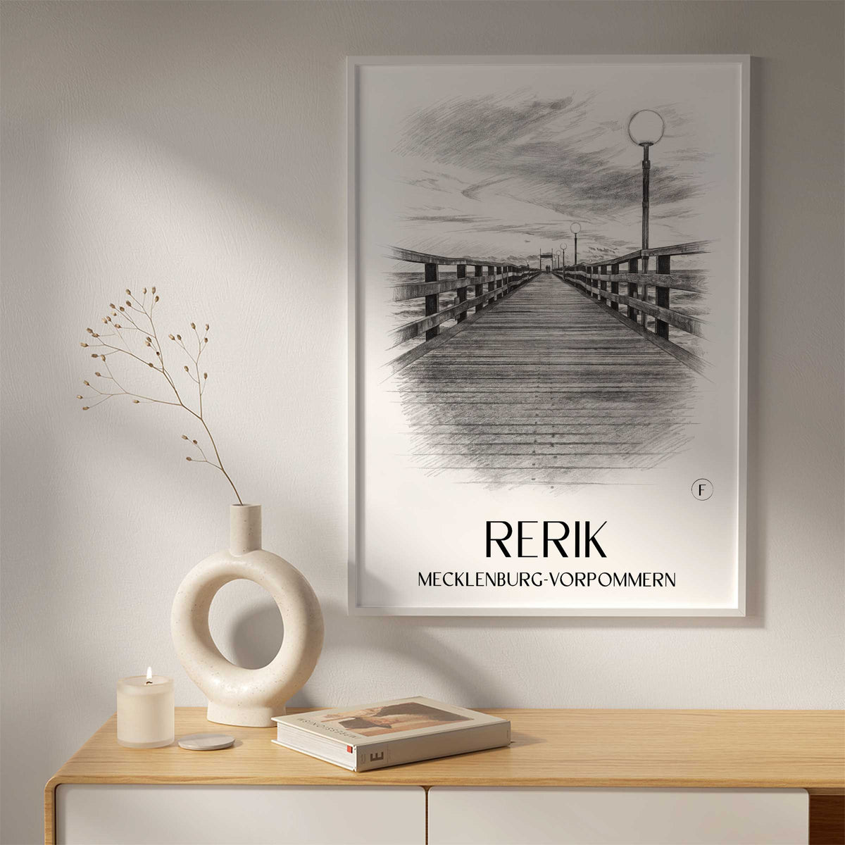 rerik-mecklenburg-vorpommern-deutschland-poster-bleistift-zeichnung-drawing