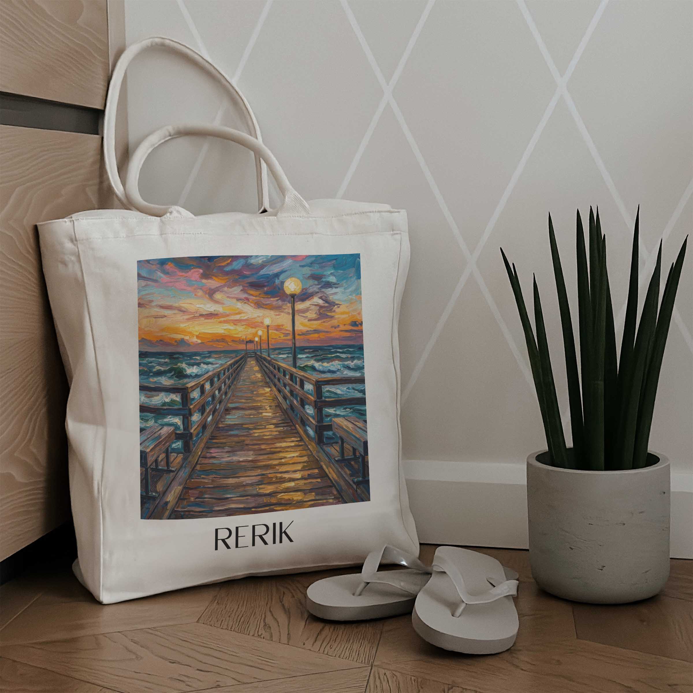 rerik-mecklenburg-vorpommern-deutschland-einkaufstasche-oil-painting-oelgemaelde