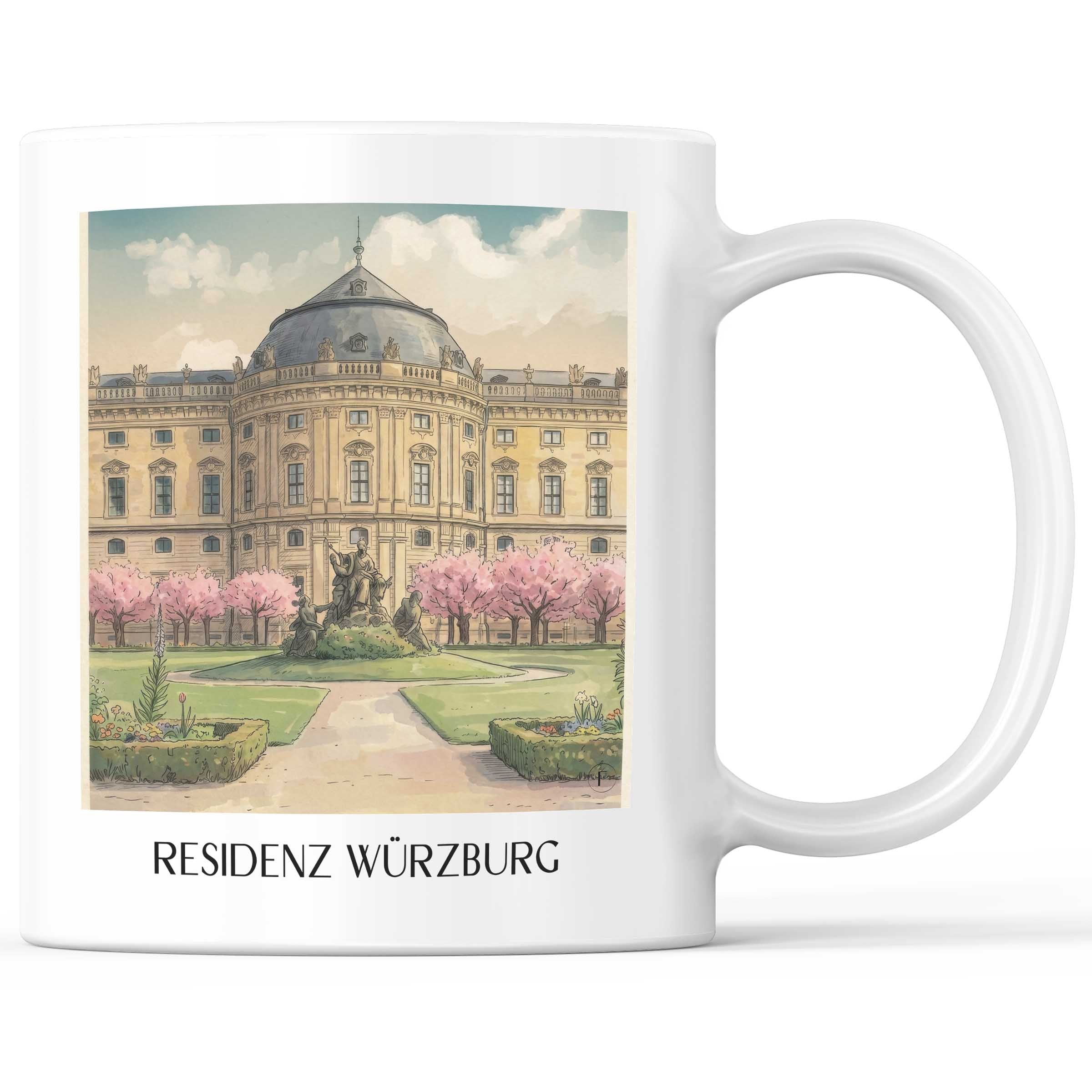 residenz-würzburg-franken-deutschland-kaffeebecher-aquarell