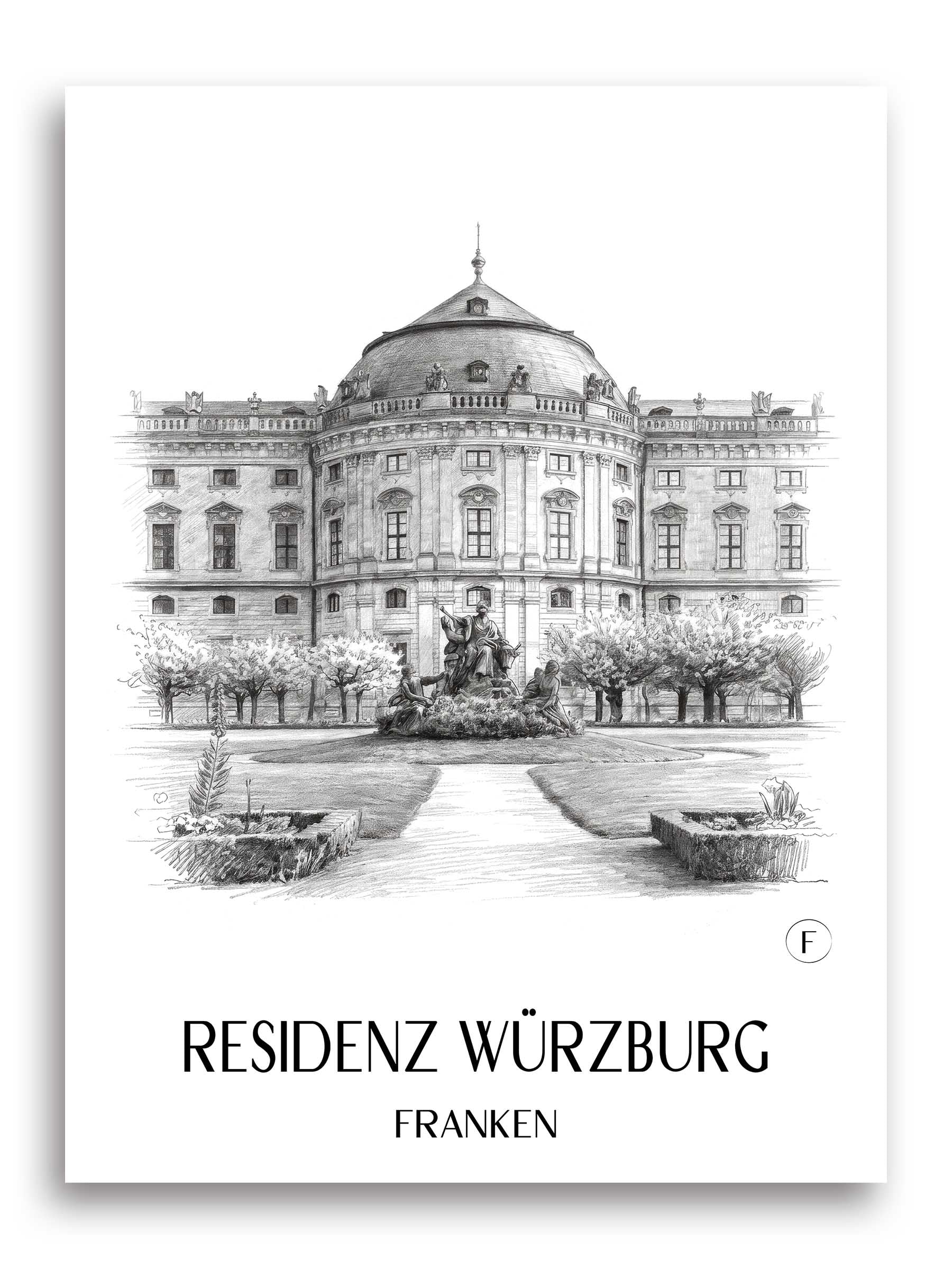 residenz-würzburg-franken-deutschland-poster-bleistift-zeichnung-drawing