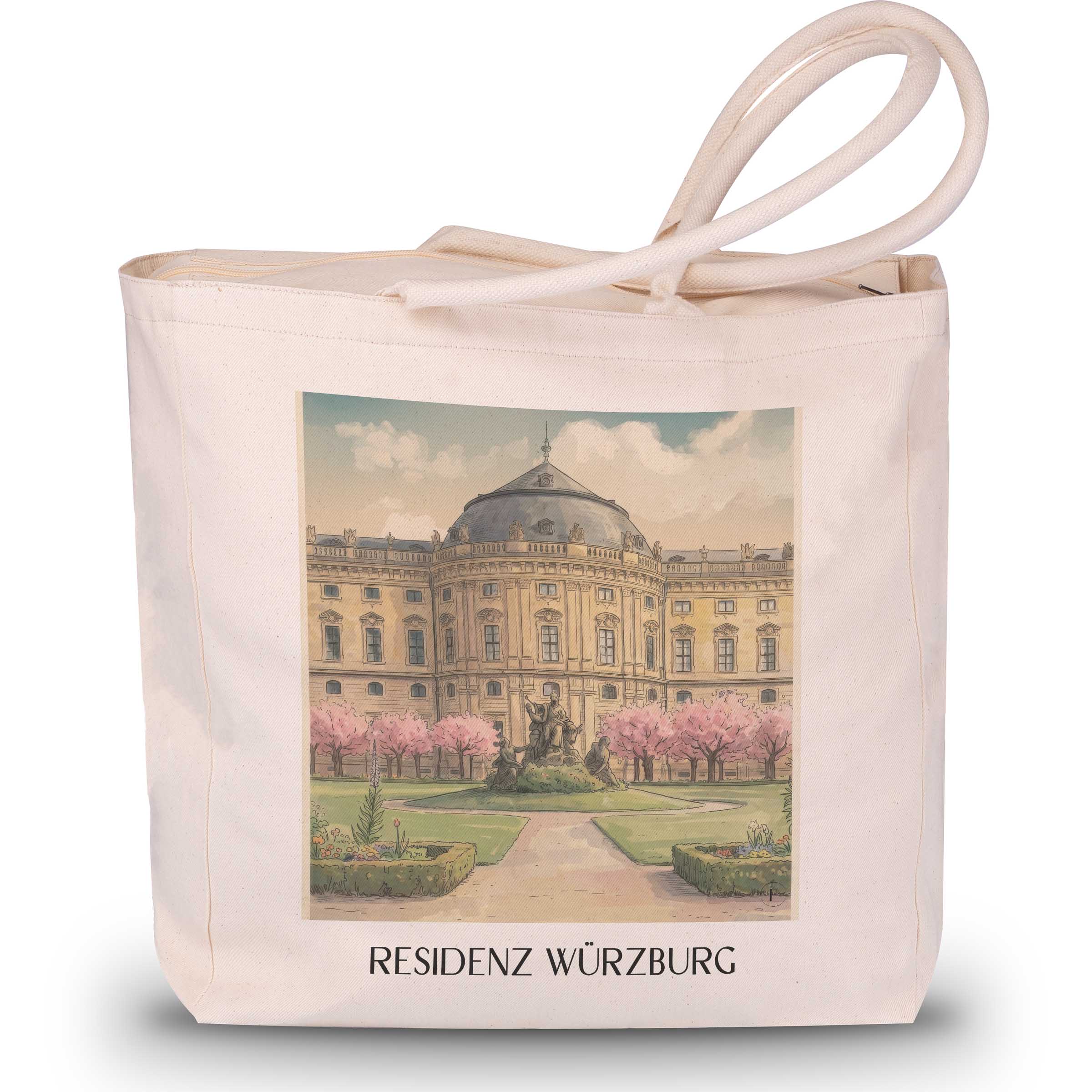 residenz-würzburg-franken-deutschland-einkaufstasche-aquarell