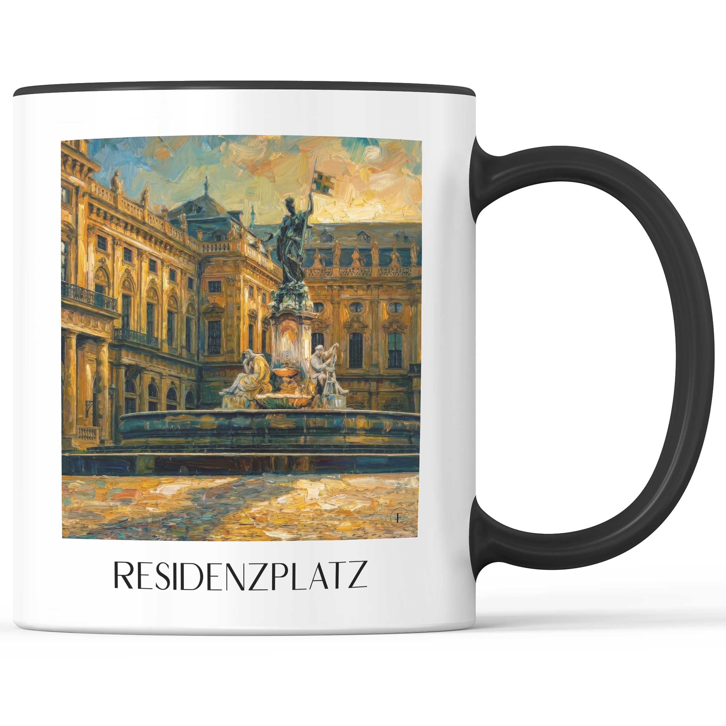 residenzplatz-würzburg-deutschland-kaffeebecher-oil-painting-oelgemaelde