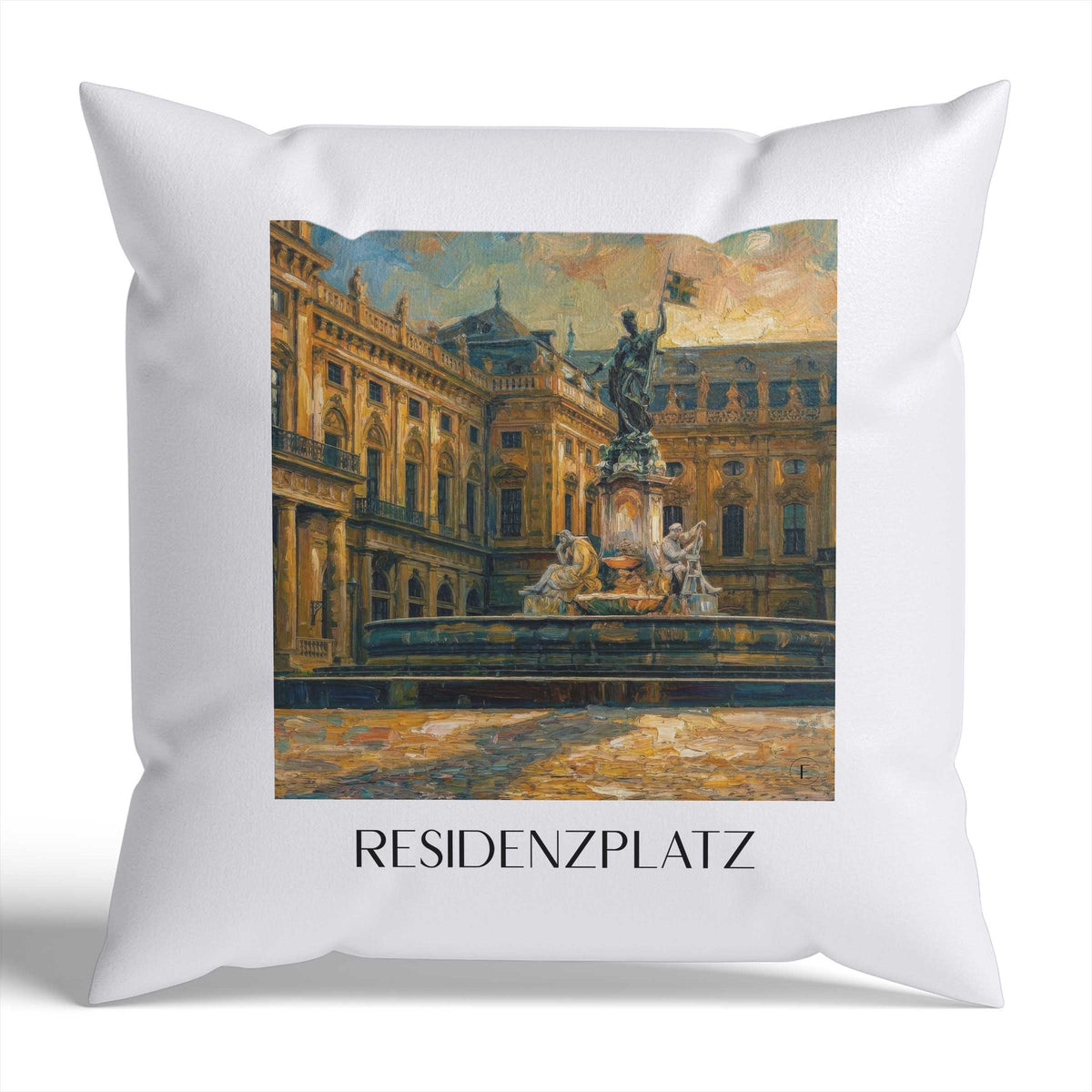 residenzplatz-würzburg-deutschland-kissenbezug-oil-painting-oelgemaelde