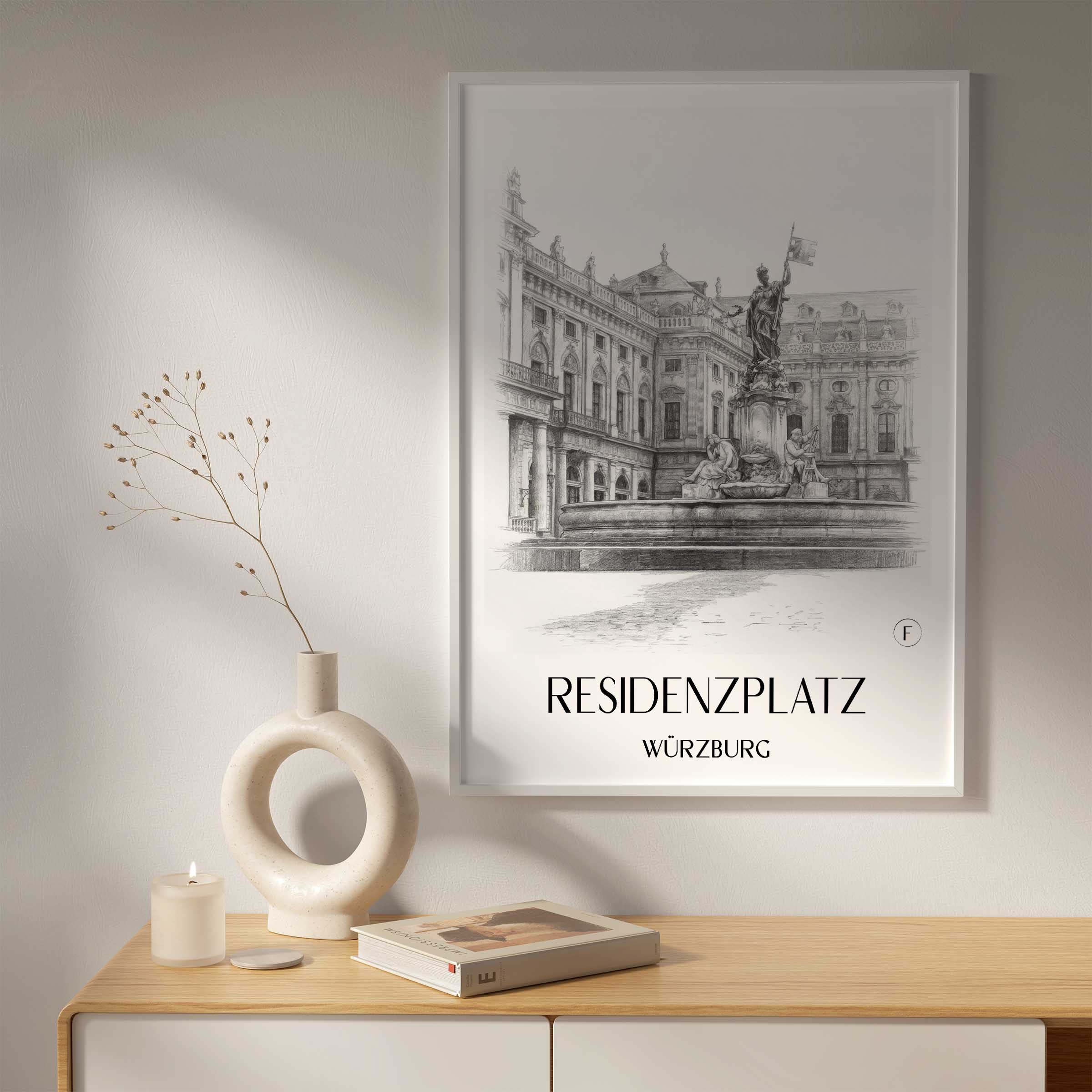 residenzplatz-würzburg-deutschland-poster-bleistift-zeichnung-drawing