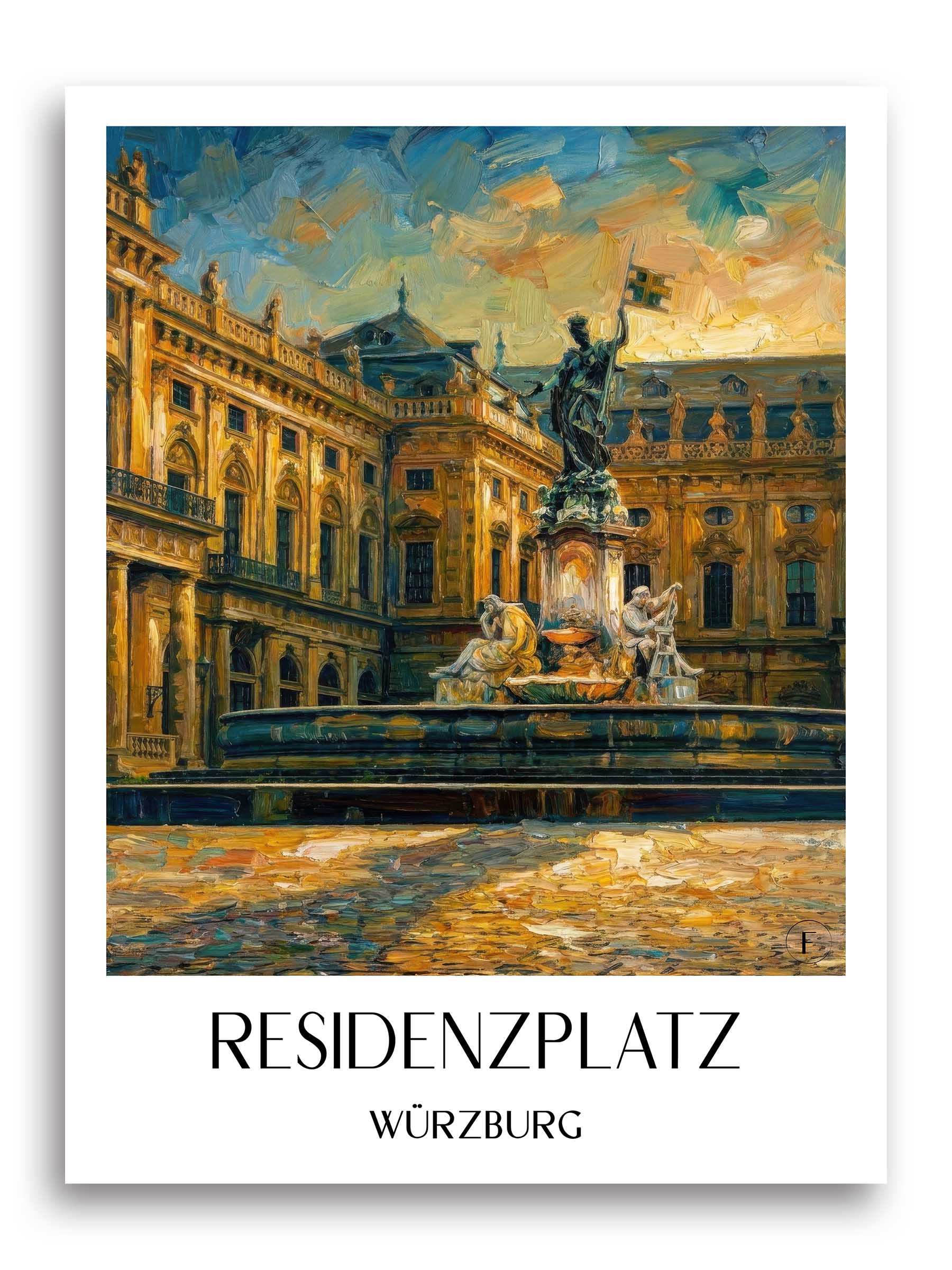 residenzplatz-würzburg-deutschland-poster-oil-painting-oelgemaelde