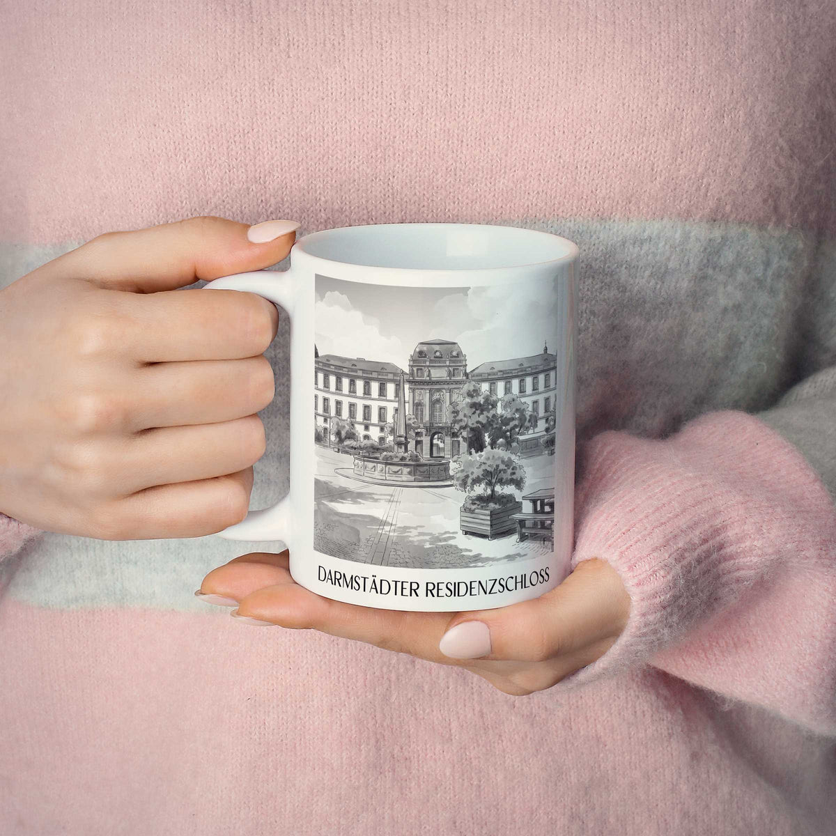 residenzschloss-darmstadt-deutschland-kaffeebecher-aquarell-schwarz-weiss