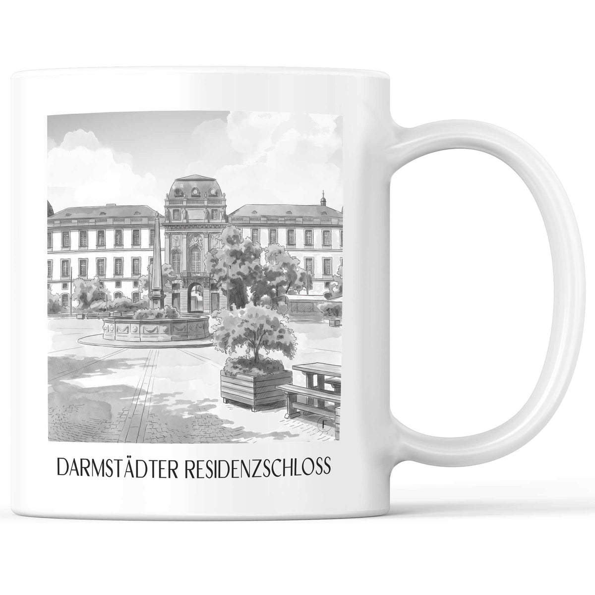 residenzschloss-darmstadt-deutschland-kaffeebecher-aquarell-schwarz-weiss
