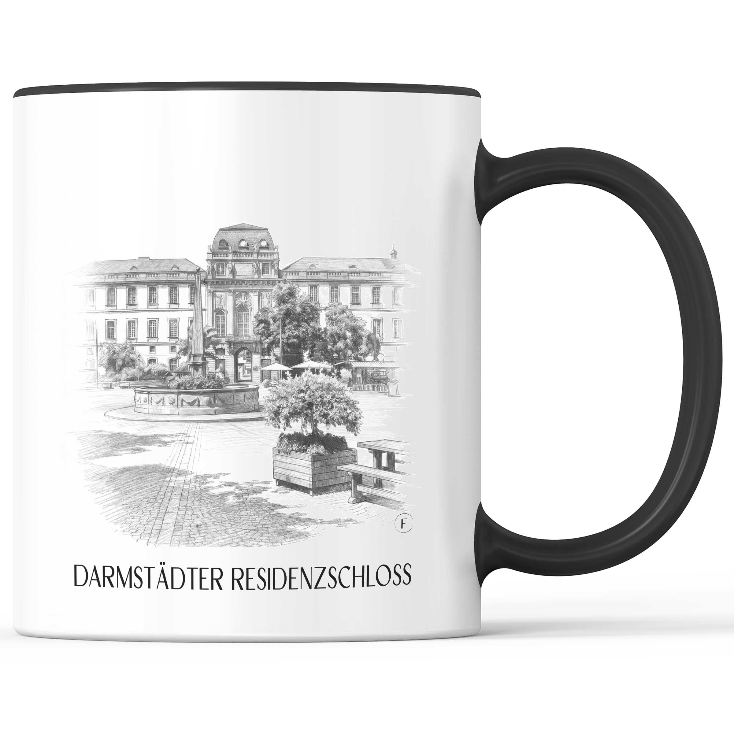 residenzschloss-darmstadt-deutschland-kaffeebecher-bleistift-zeichnung-drawing