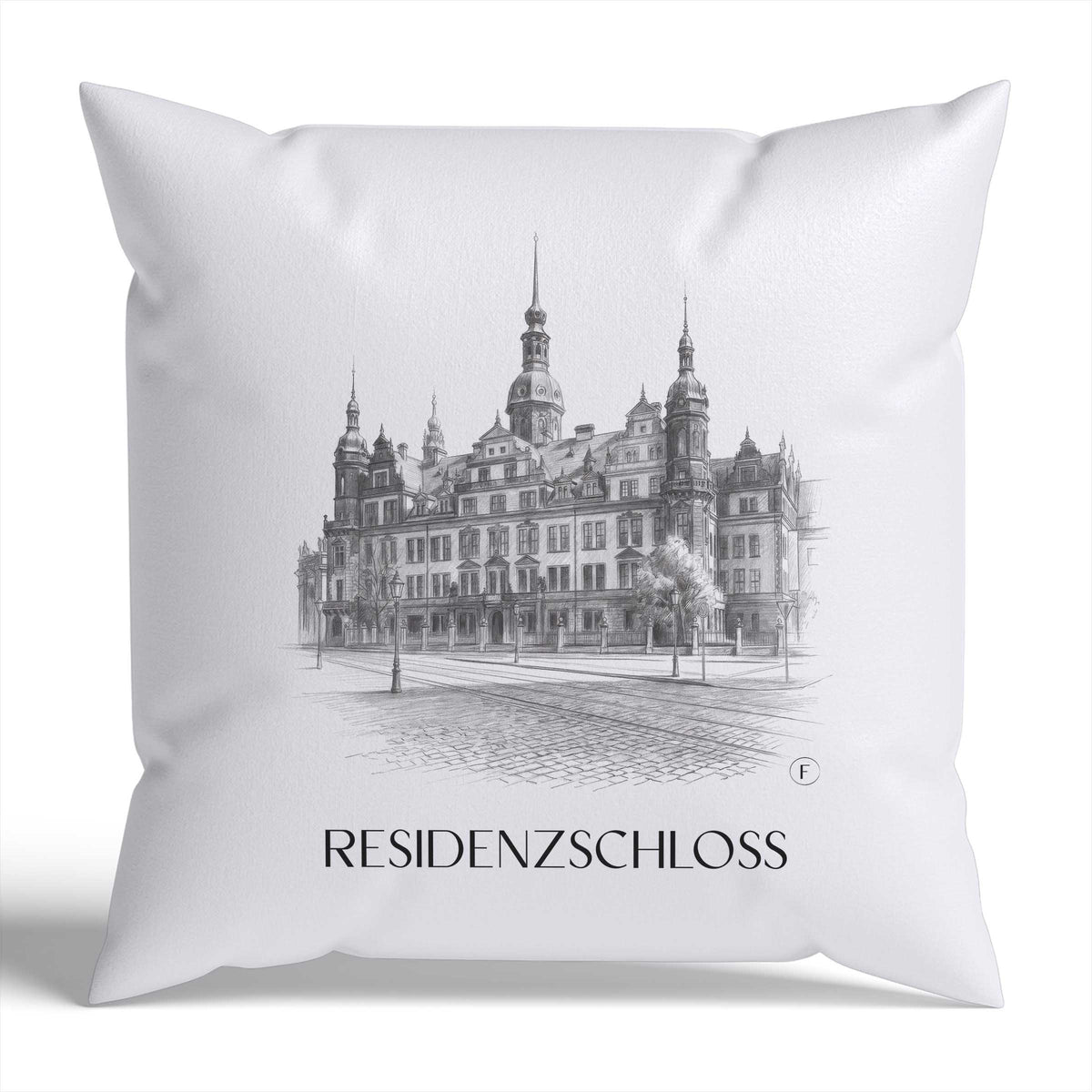 residenzschloss-dresden-deutschland-kissenbezug-bleistift-zeichnung-drawing